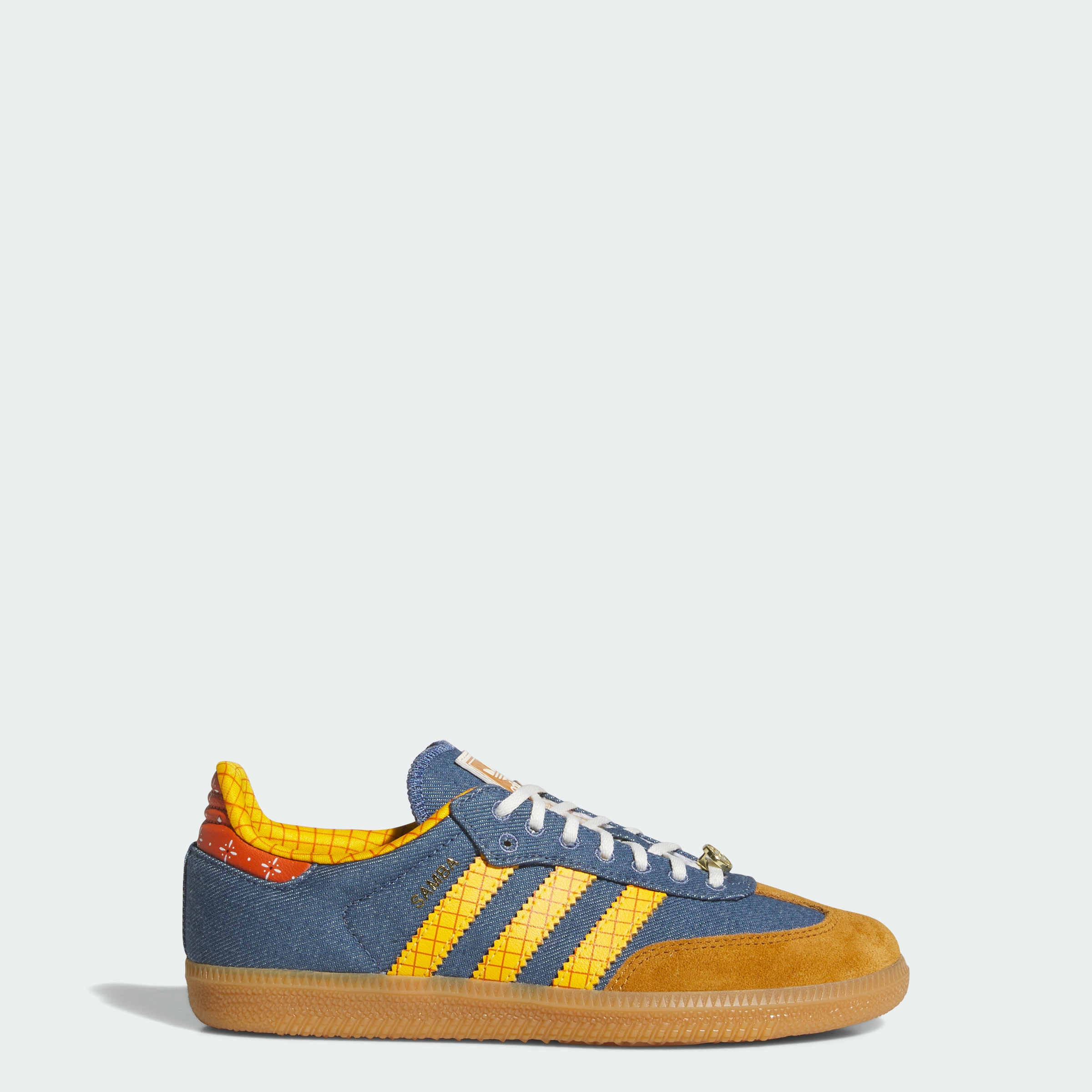 adidas ADIDAS PIXAR TOY STORY SAMBA OG SHOES JUNIOR - Crew Blue / Crew Yellow / Off White - View 1