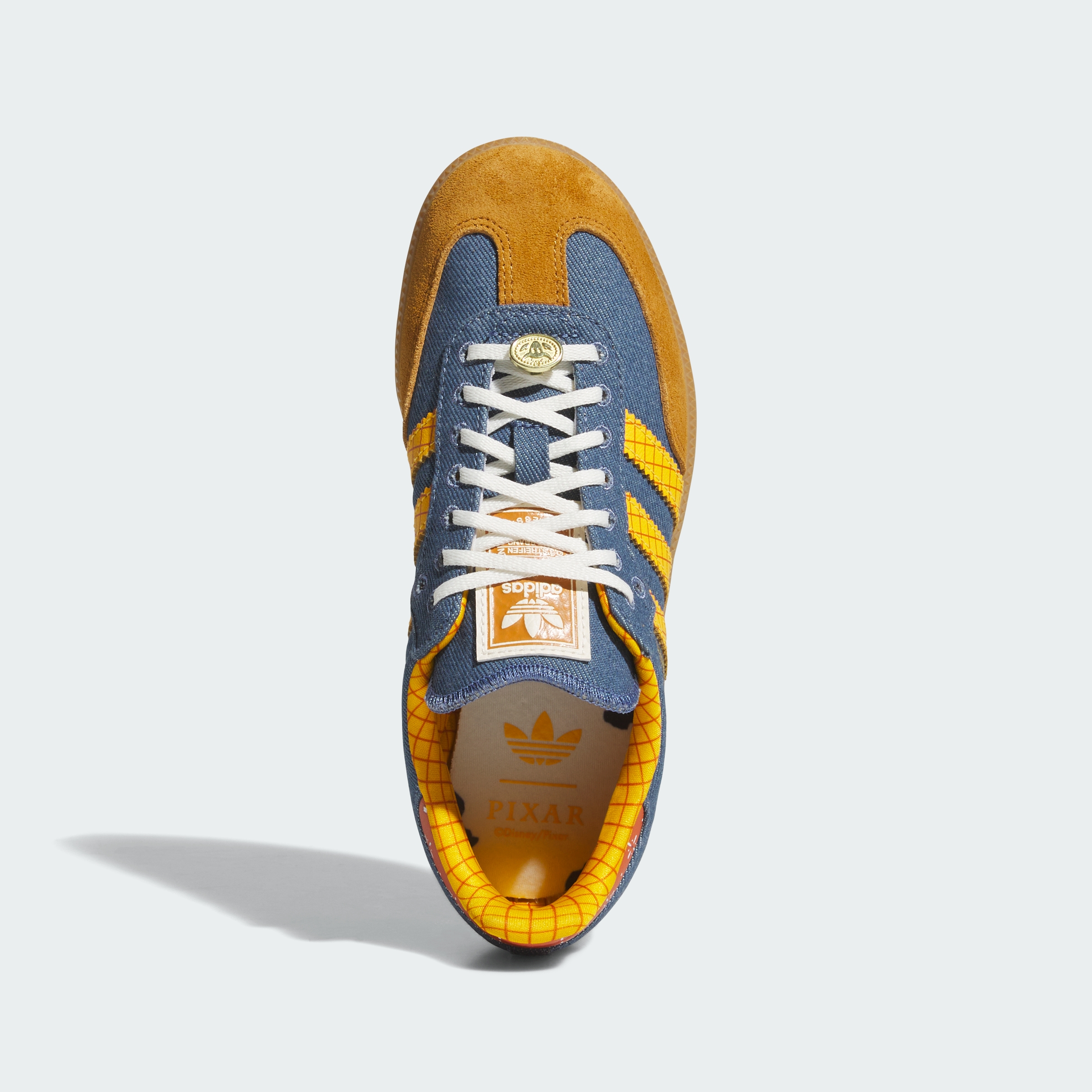 adidas ADIDAS PIXAR TOY STORY SAMBA OG SHOES JUNIOR - Crew Blue / Crew Yellow / Off White - View 2