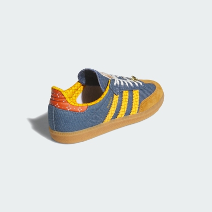adidas ADIDAS PIXAR TOY STORY SAMBA OG SHOES JUNIOR - Crew Blue / Crew Yellow / Off White - View 6