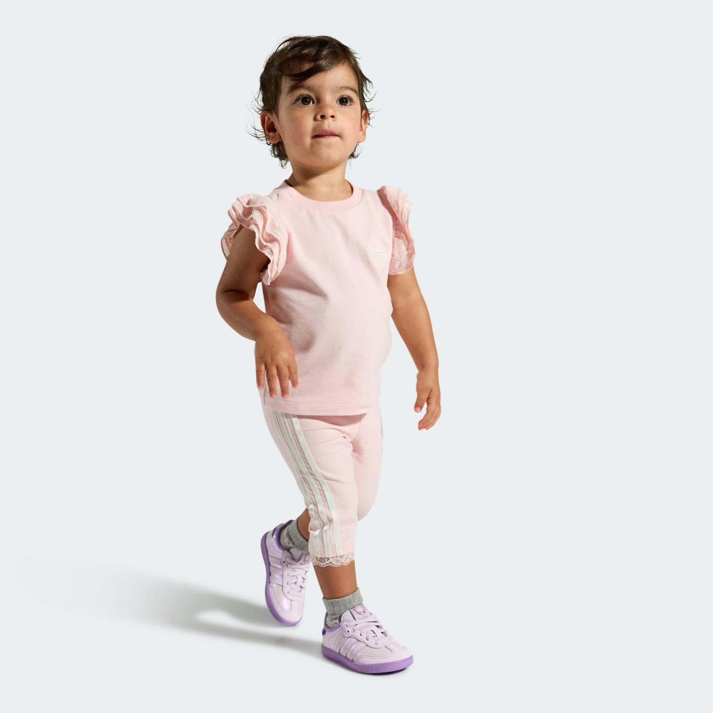 adidas ADIDAS Pokémon SAMBA OG ELASTIC LACE SHOES - Ice Lavender / Ice Lavender / Violet Fusion - View 2