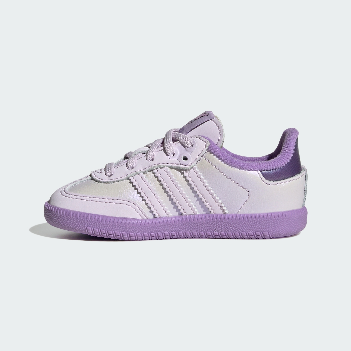 adidas ADIDAS Pokémon SAMBA OG ELASTIC LACE SHOES - Ice Lavender / Ice Lavender / Violet Fusion - View 8