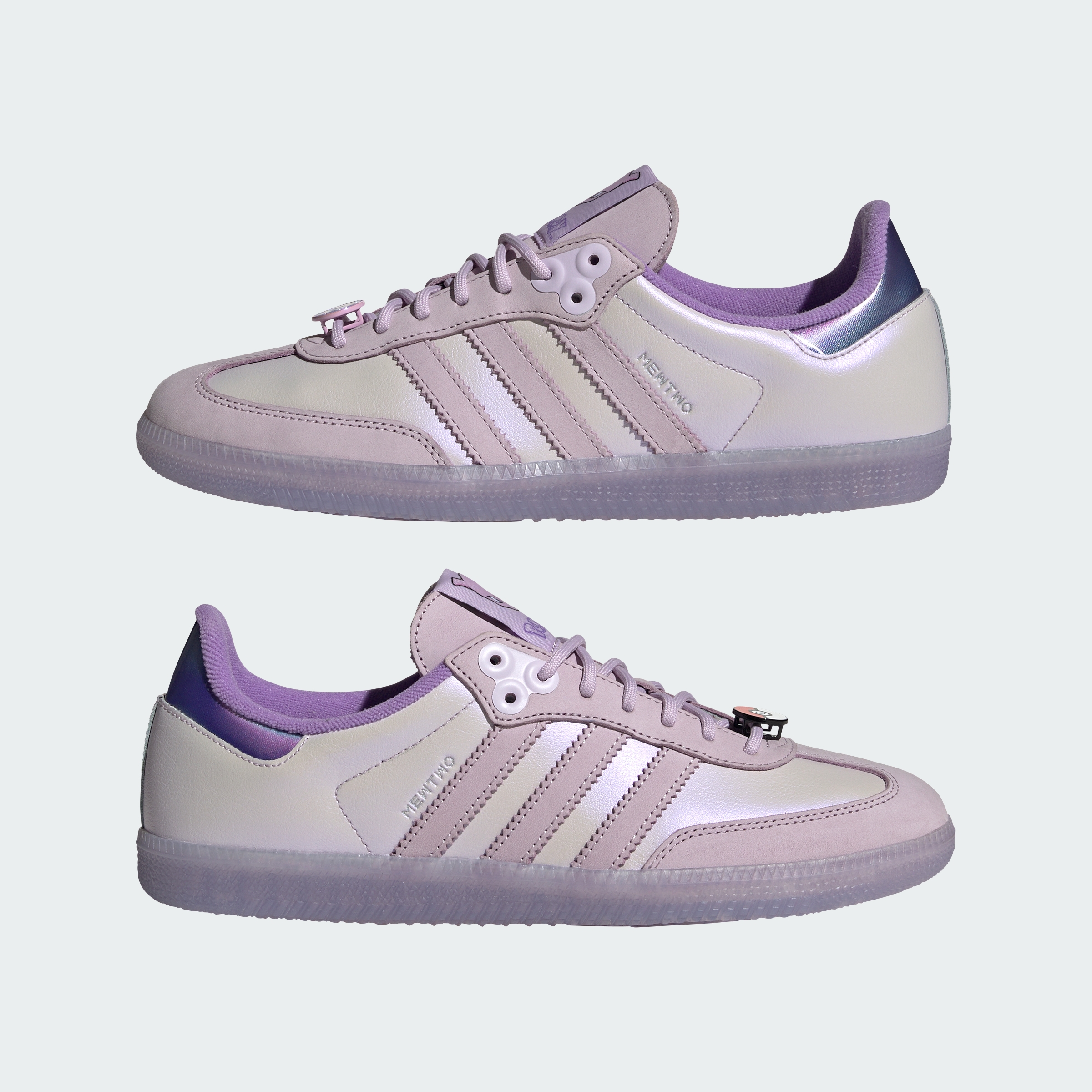 adidas ADIDAS Pokémon SAMBA OG SHOES - Ice Lavender / Ice Lavender / Violet Fusion - View 9