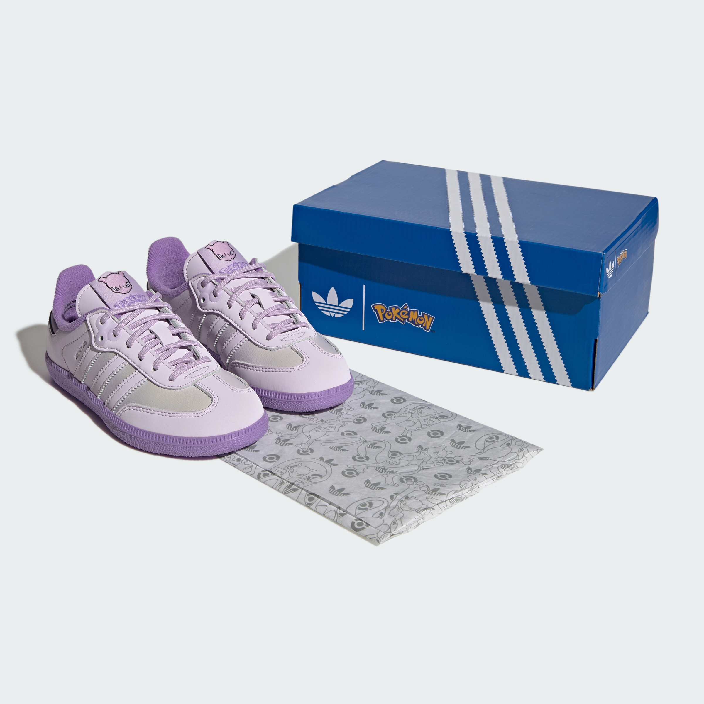 adidas ADIDAS Pokémon SAMBA OG SHOES - Ice Lavender / Ice Lavender / Violet Fusion - View 2