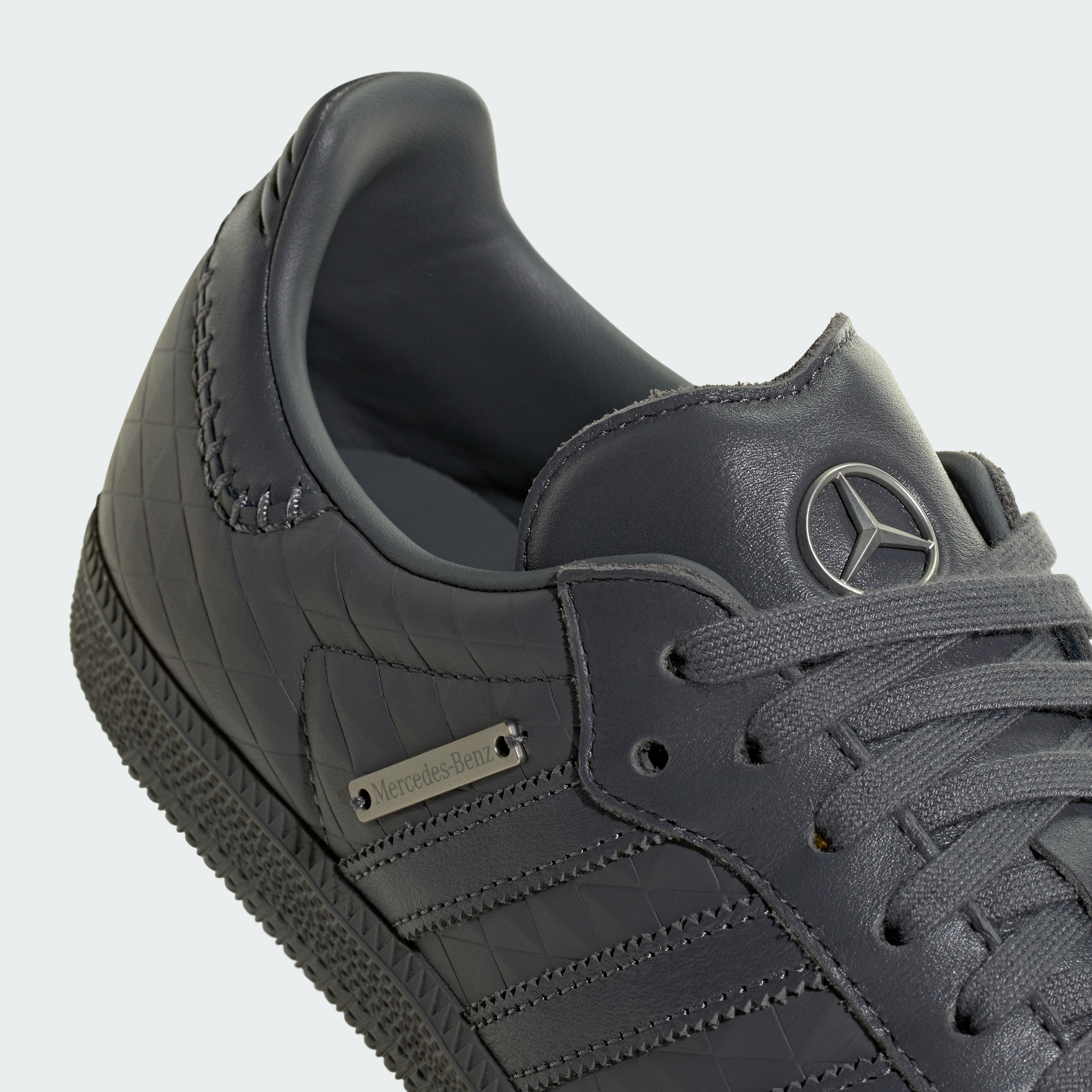 adidas ADIDAS SAMBA OG - MERCEDES-BENZ SHOES - Grey Five / Grey Five / Silver Metallic - View 9