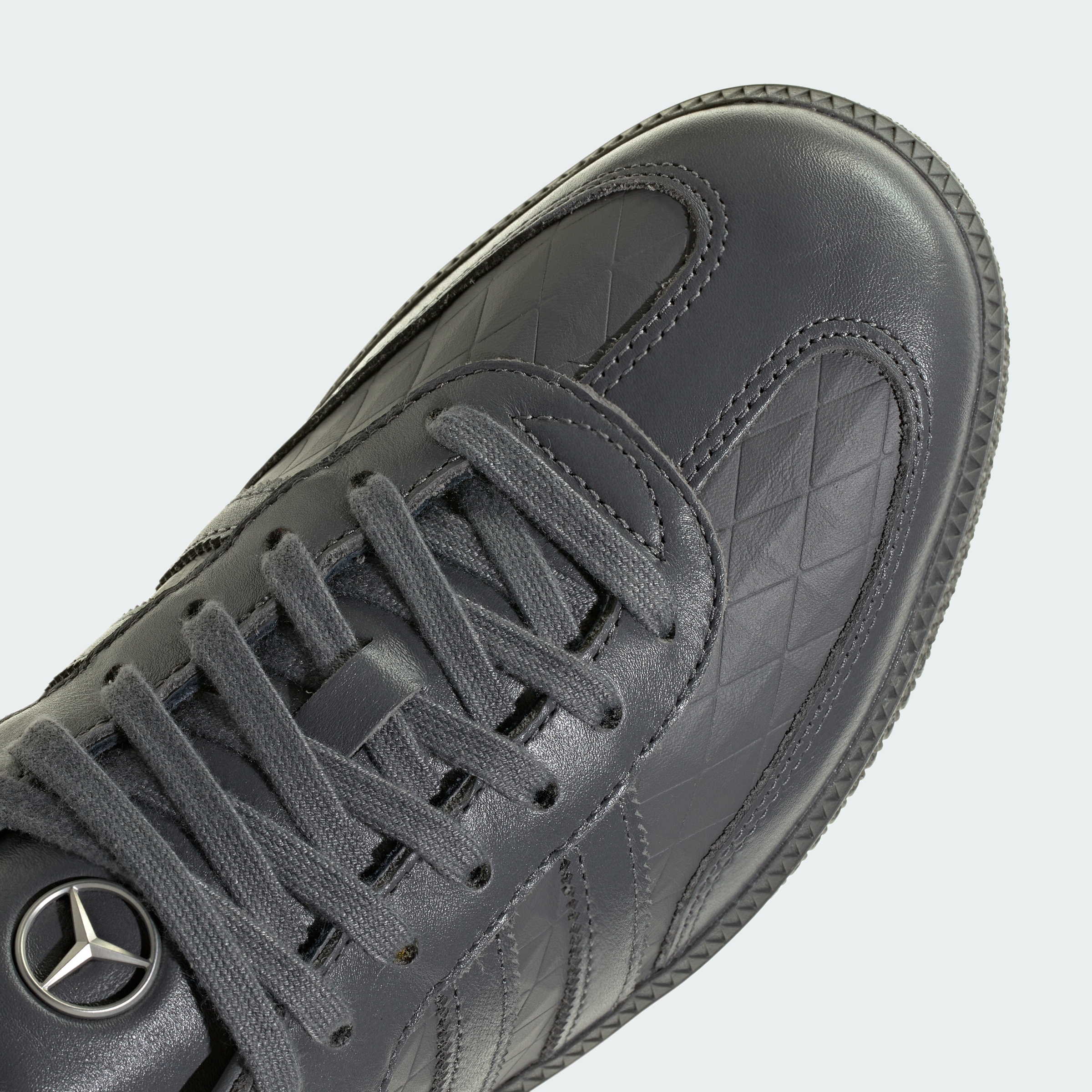 adidas ADIDAS SAMBA OG - MERCEDES-BENZ SHOES - Grey Five / Grey Five / Silver Metallic - View 10