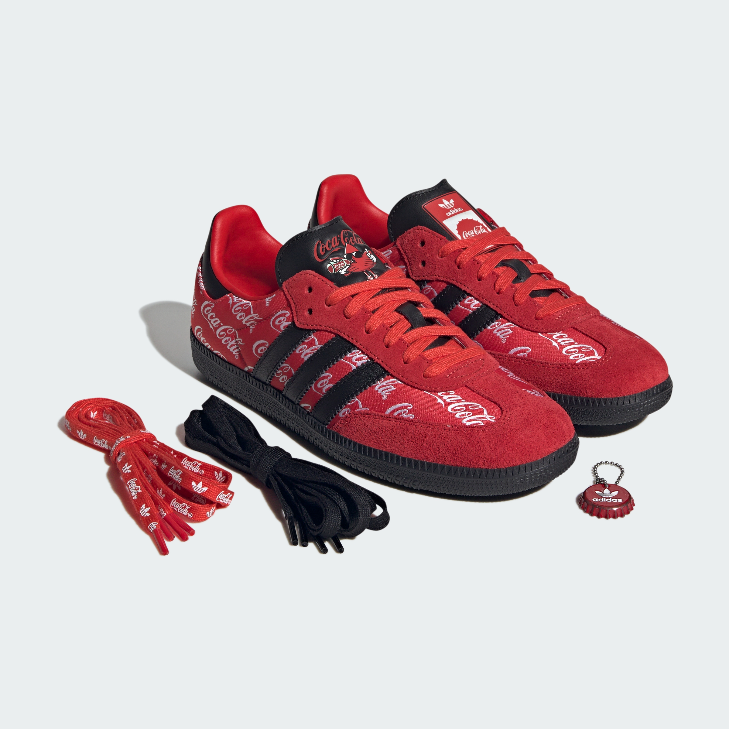adidas ADIDAS X COCA-COLA SAMBA OG SHOES - None / Core Black / Cloud White - View 2