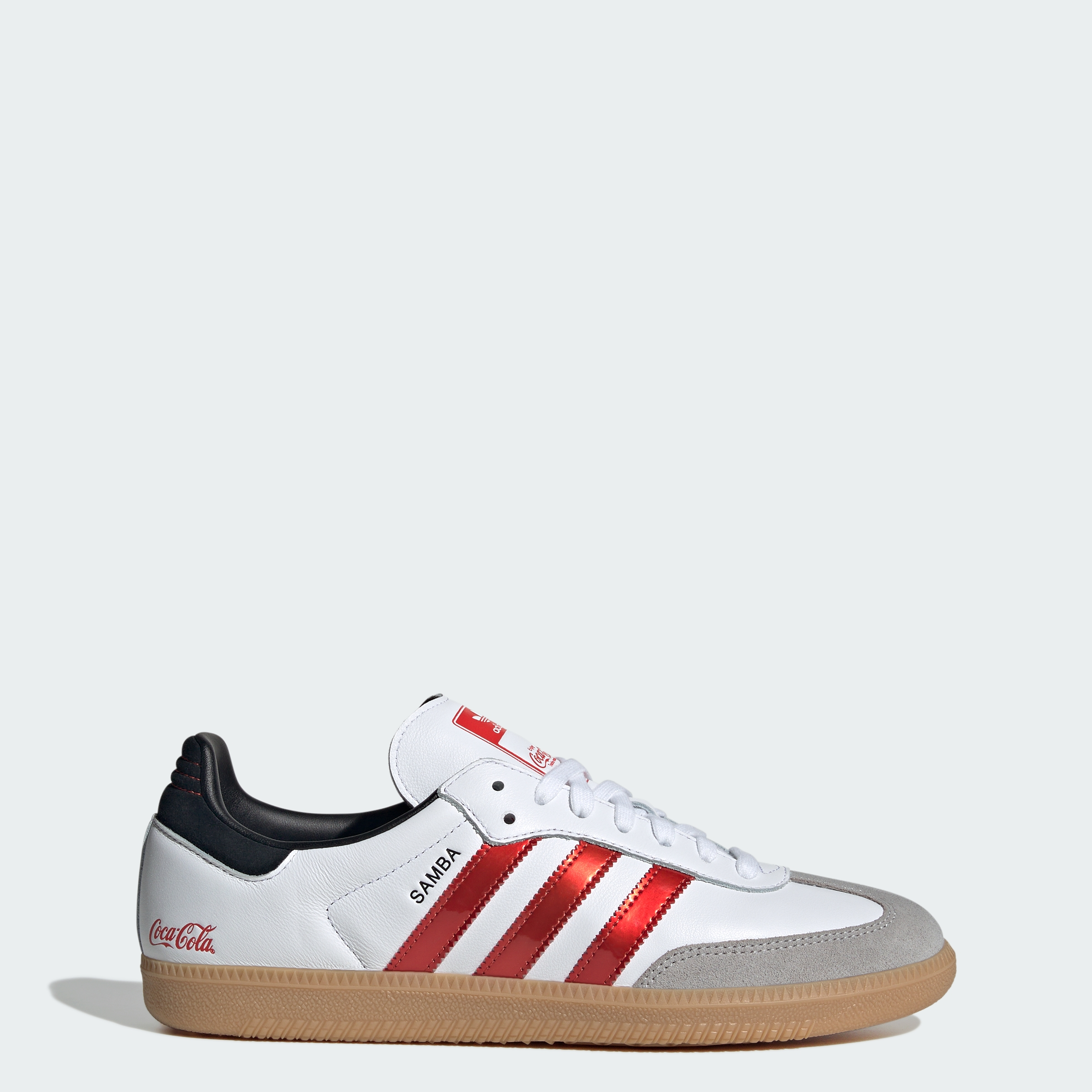 adidas ADIDAS X COCA-COLA SAMBA OG SHOES - Cloud White / None / Gum - View 1