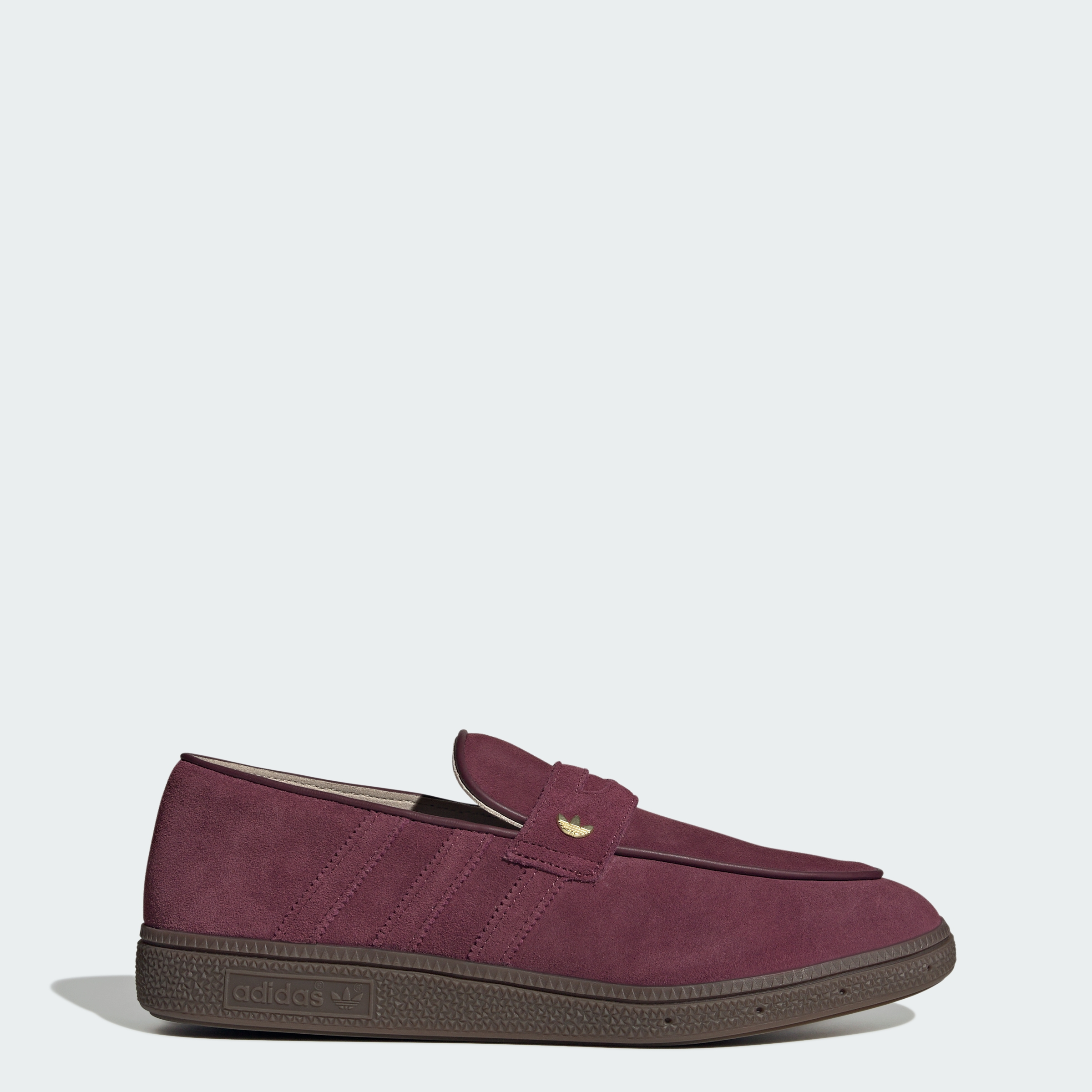 adidas HANDBALL SPEZIAL LOAFER SHOES - Maroon / Maroon / Gum - View 1