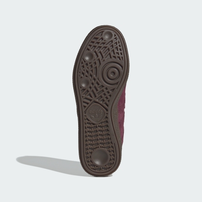adidas HANDBALL SPEZIAL LOAFER SHOES - Maroon / Maroon / Gum - View 4