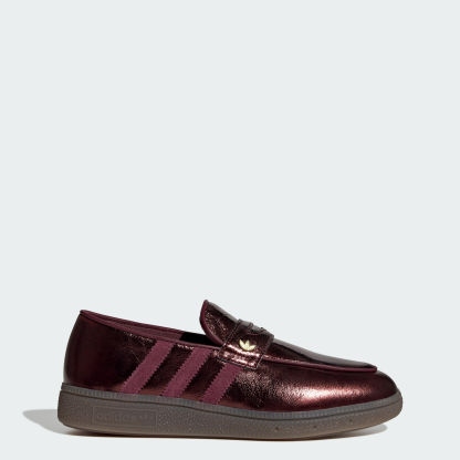 adidas HANDBALL SPEZIAL LOAFER SHOES - Maroon / Maroon / Gold Metallic - View 1