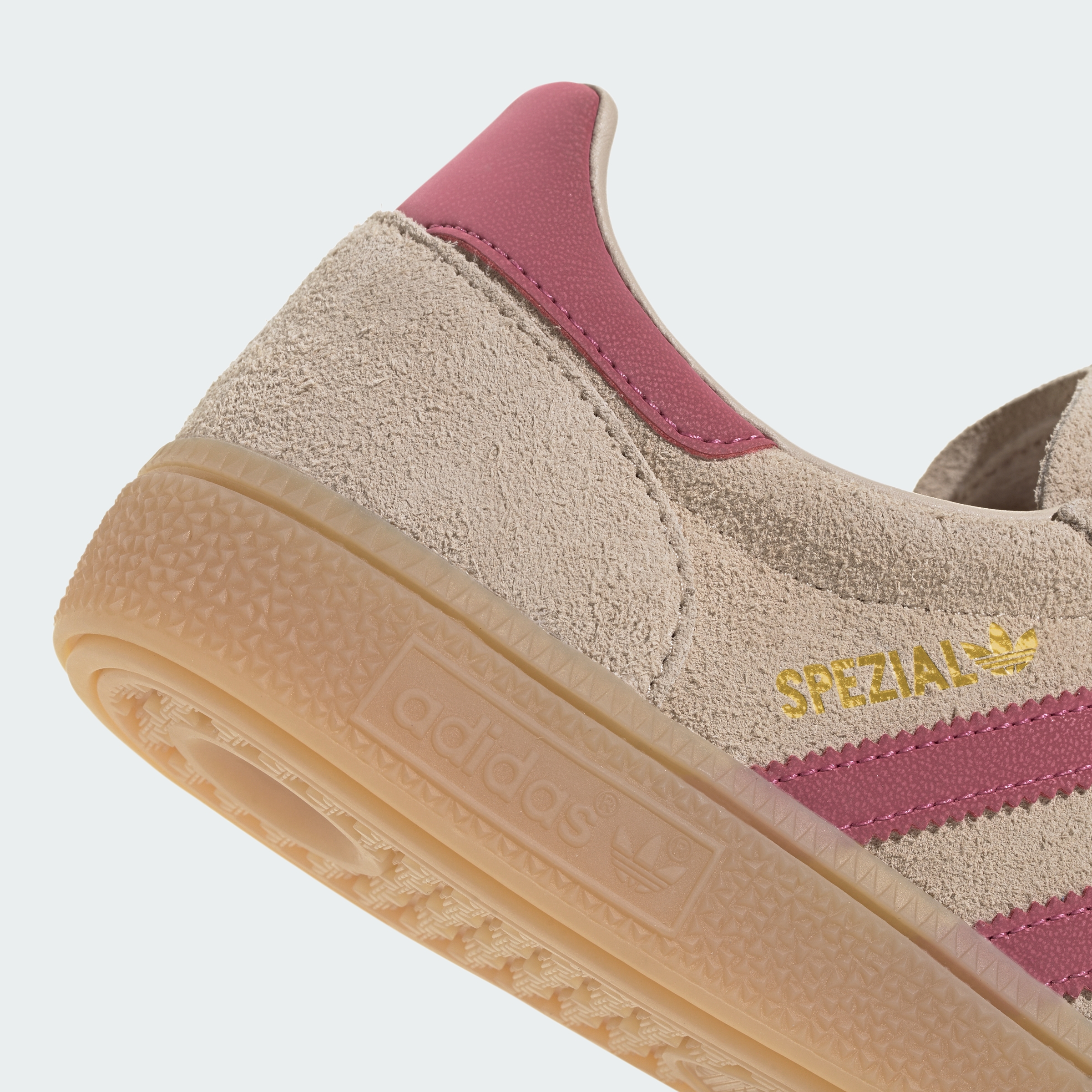 adidas HANDBALL SPEZIAL SHOES - Magic Beige / Dual Magenta / Gold Metallic - View 9