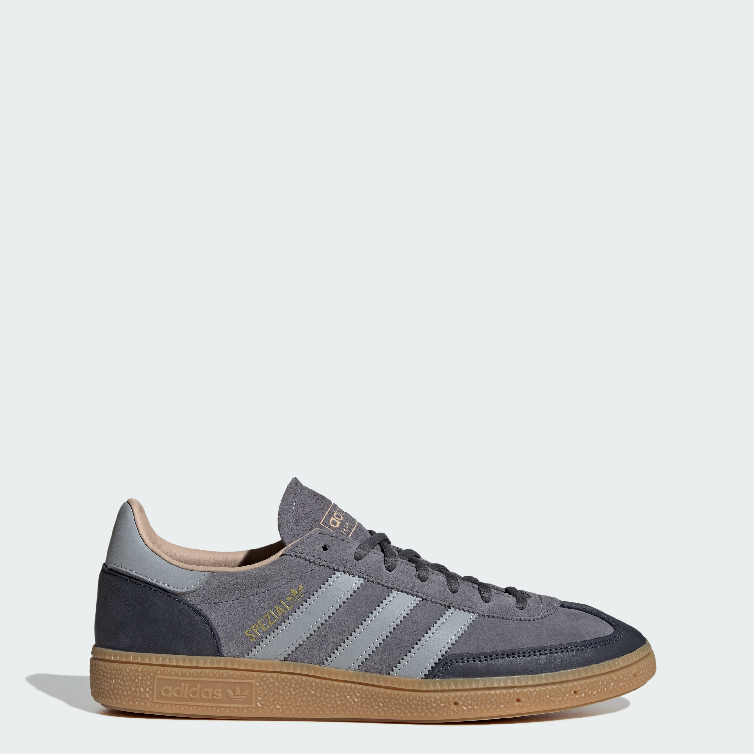 adidas HANDBALL SPEZIAL SHOES - Onix / Halo Silver / Gum - View 1