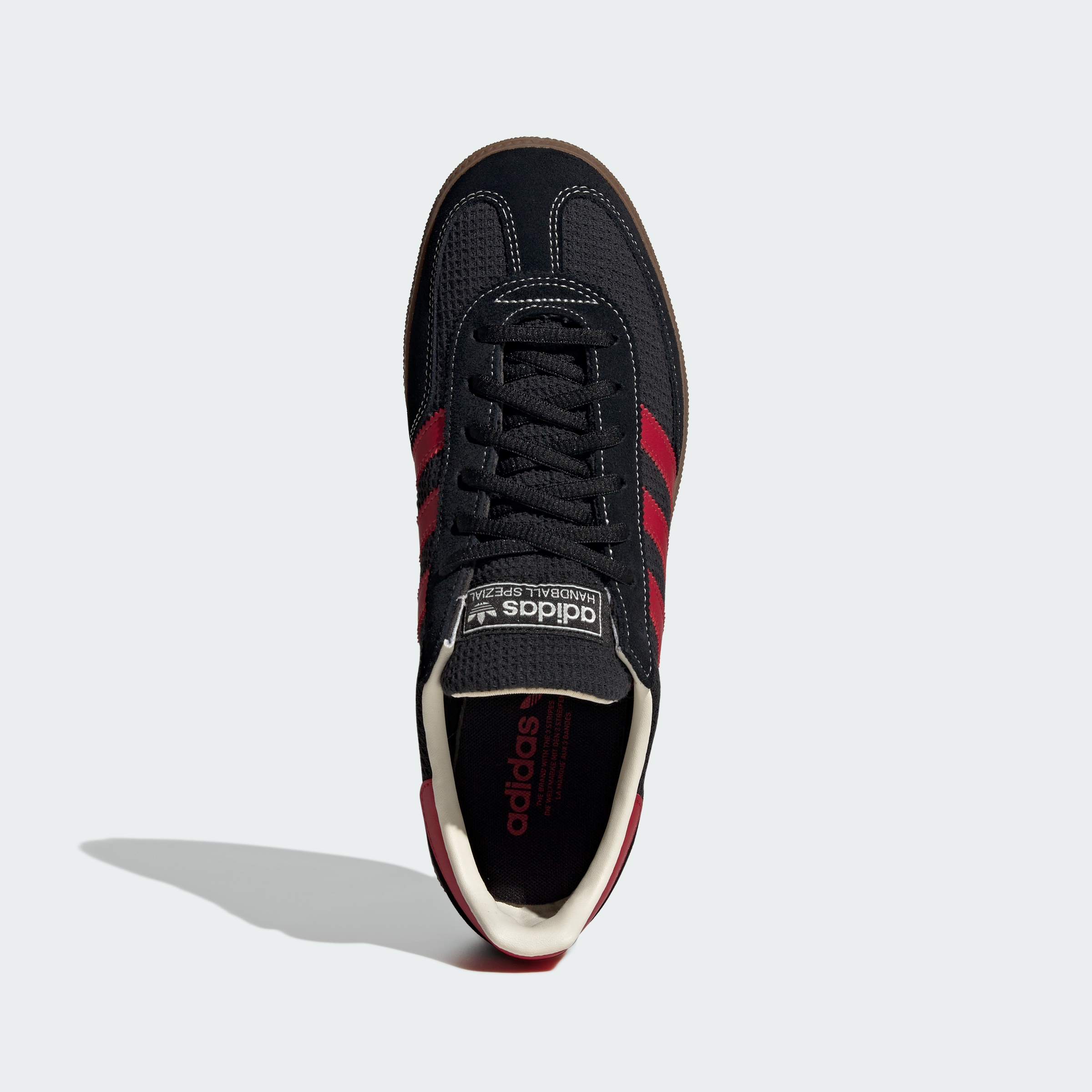 adidas HANDBALL SPEZIAL SHOES - Core Black / Team Victory Red / Gum - View 4