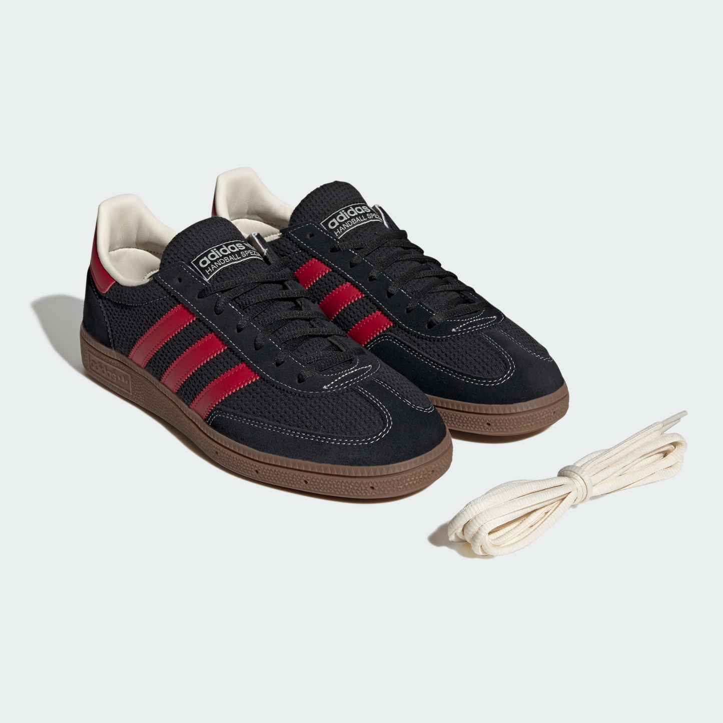 adidas HANDBALL SPEZIAL SHOES - Core Black / Team Victory Red / Gum - View 2