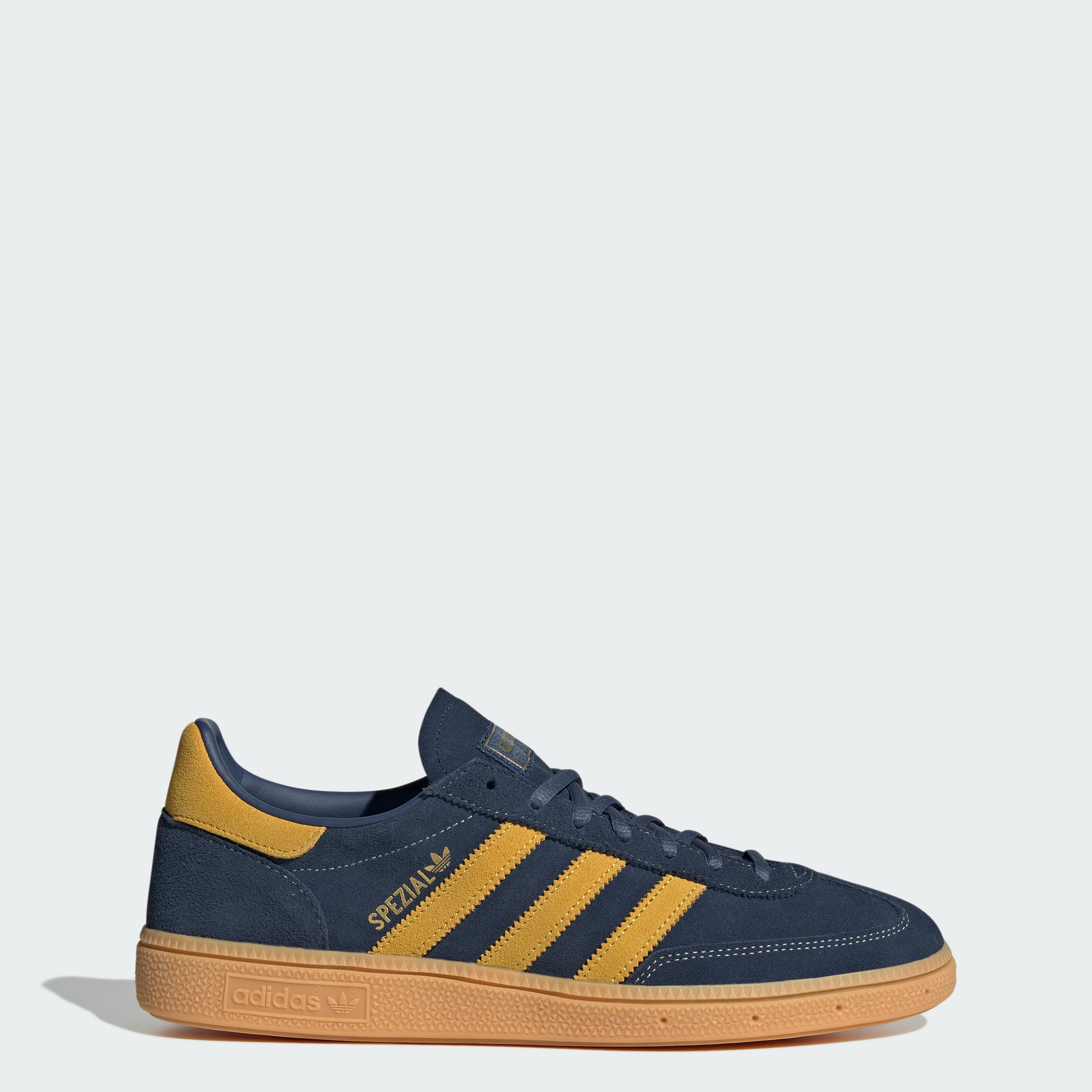adidas HANDBALL SPEZIAL SHOES - Night Indigo / Bold Gold / Gum - View 1