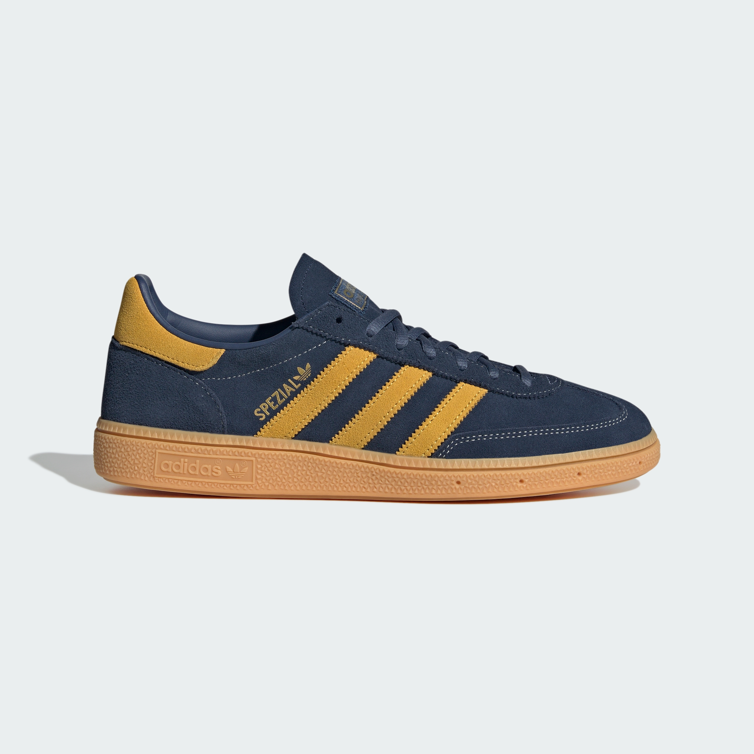 adidas HANDBALL SPEZIAL SHOES - Night Indigo / Bold Gold / Gum - View 3