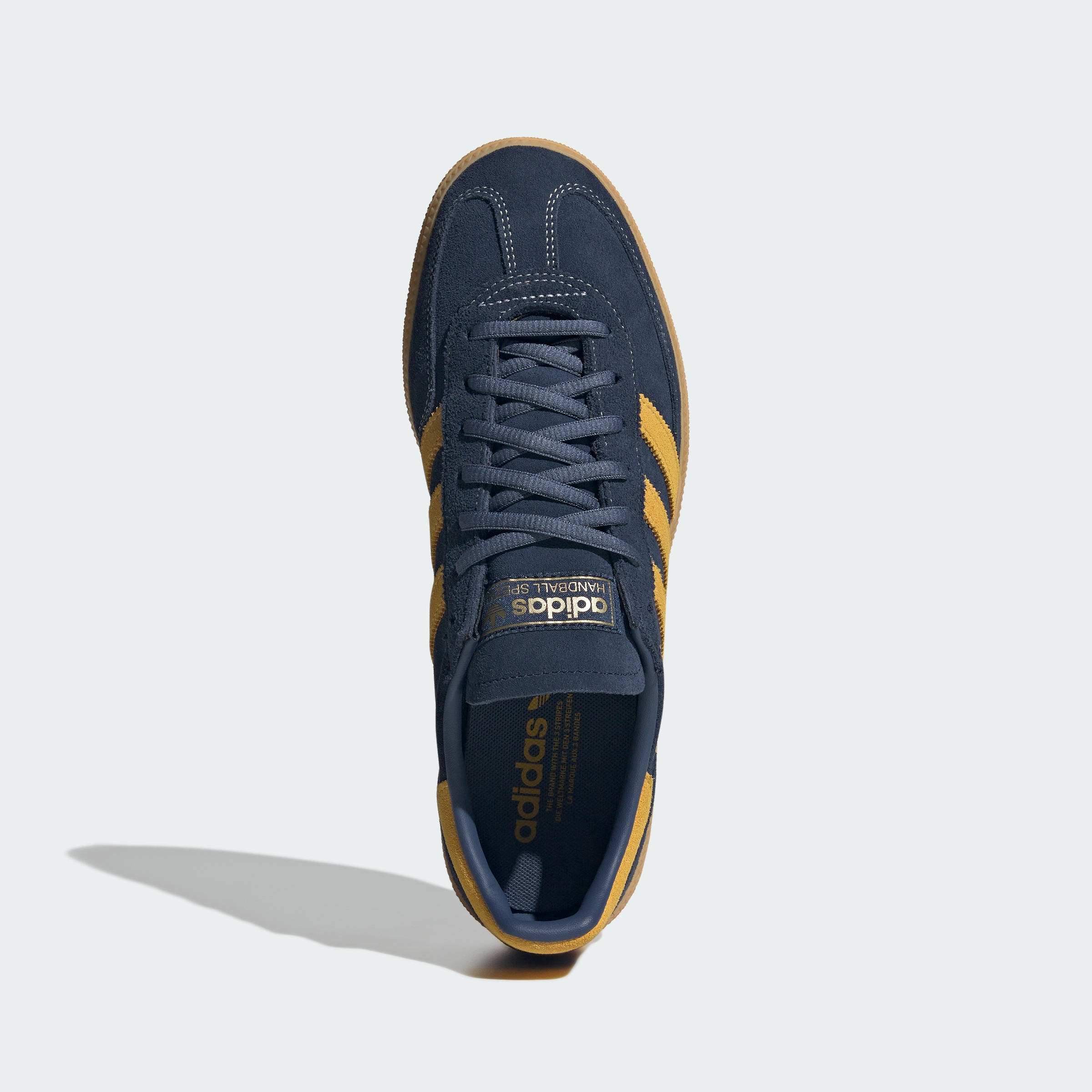 adidas HANDBALL SPEZIAL SHOES - Night Indigo / Bold Gold / Gum - View 2