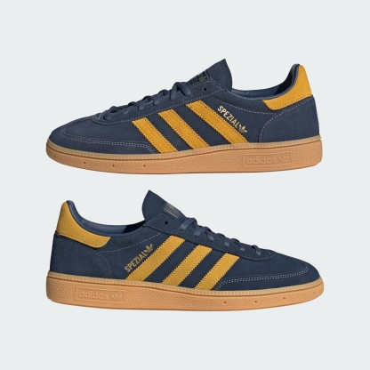 adidas HANDBALL SPEZIAL SHOES - Night Indigo / Bold Gold / Gum - View 8