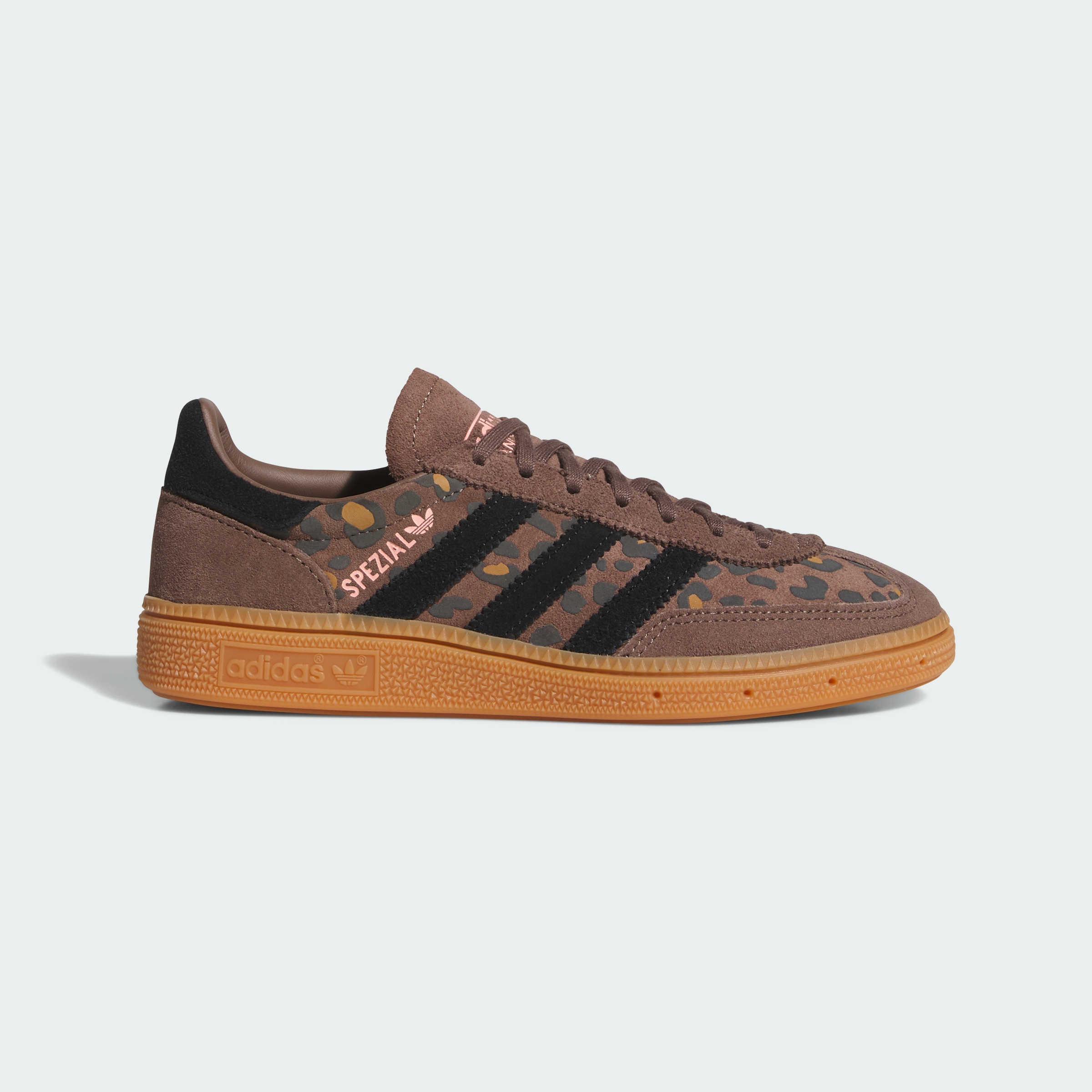 adidas HANDBALL SPEZIAL SHOES - Earth Strata / Core Black / Glow Pink - View 3