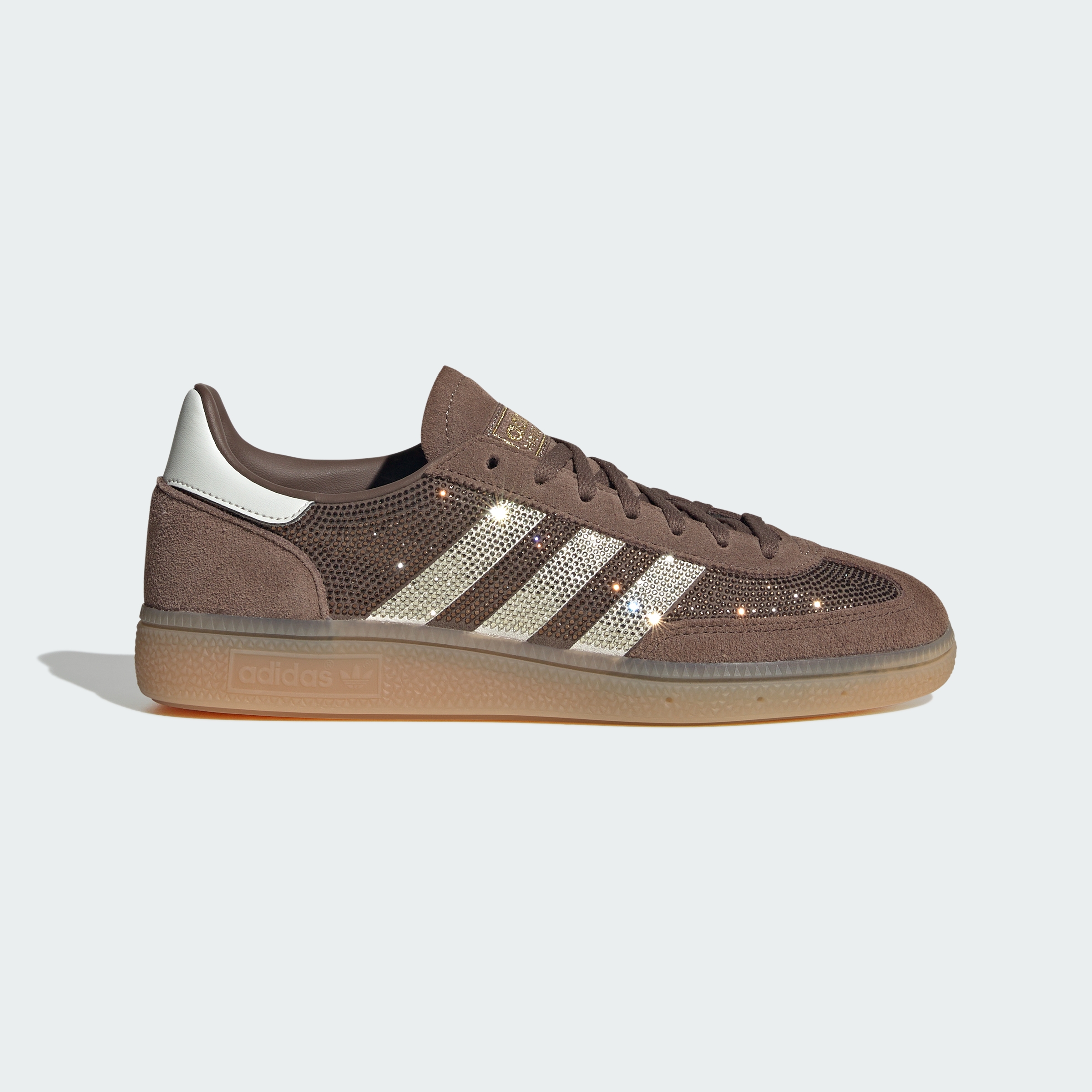 adidas HANDBALL SPEZIAL SHOES - Earth Strata / Off White / Gold Metallic - View 3
