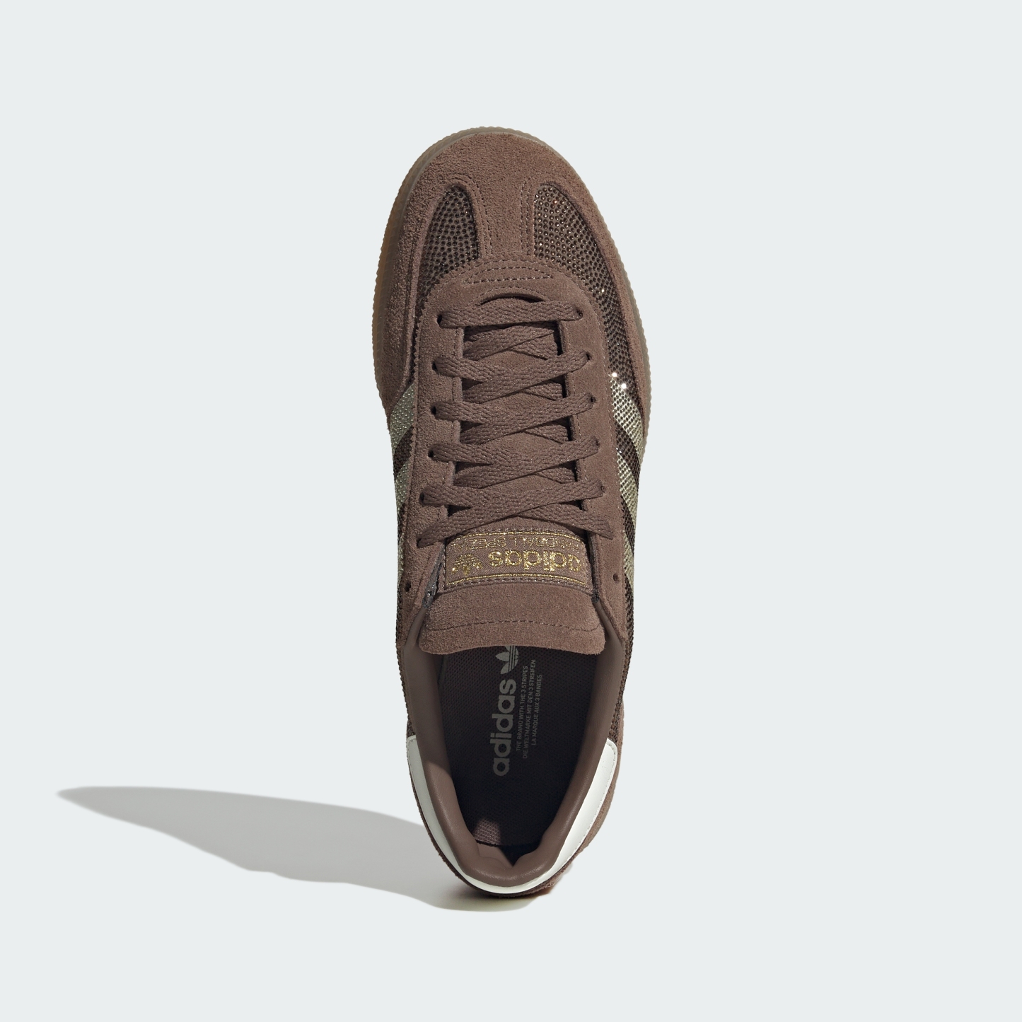 adidas HANDBALL SPEZIAL SHOES - Earth Strata / Off White / Gold Metallic - View 4
