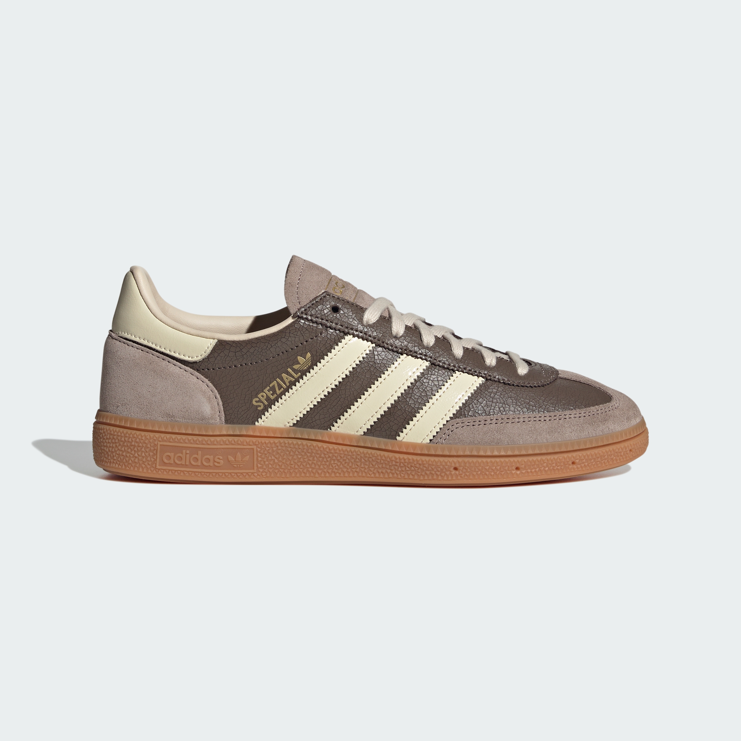 adidas HANDBALL SPEZIAL SHOES - Earth Strata / Warm Vanilla / Gum - View 3
