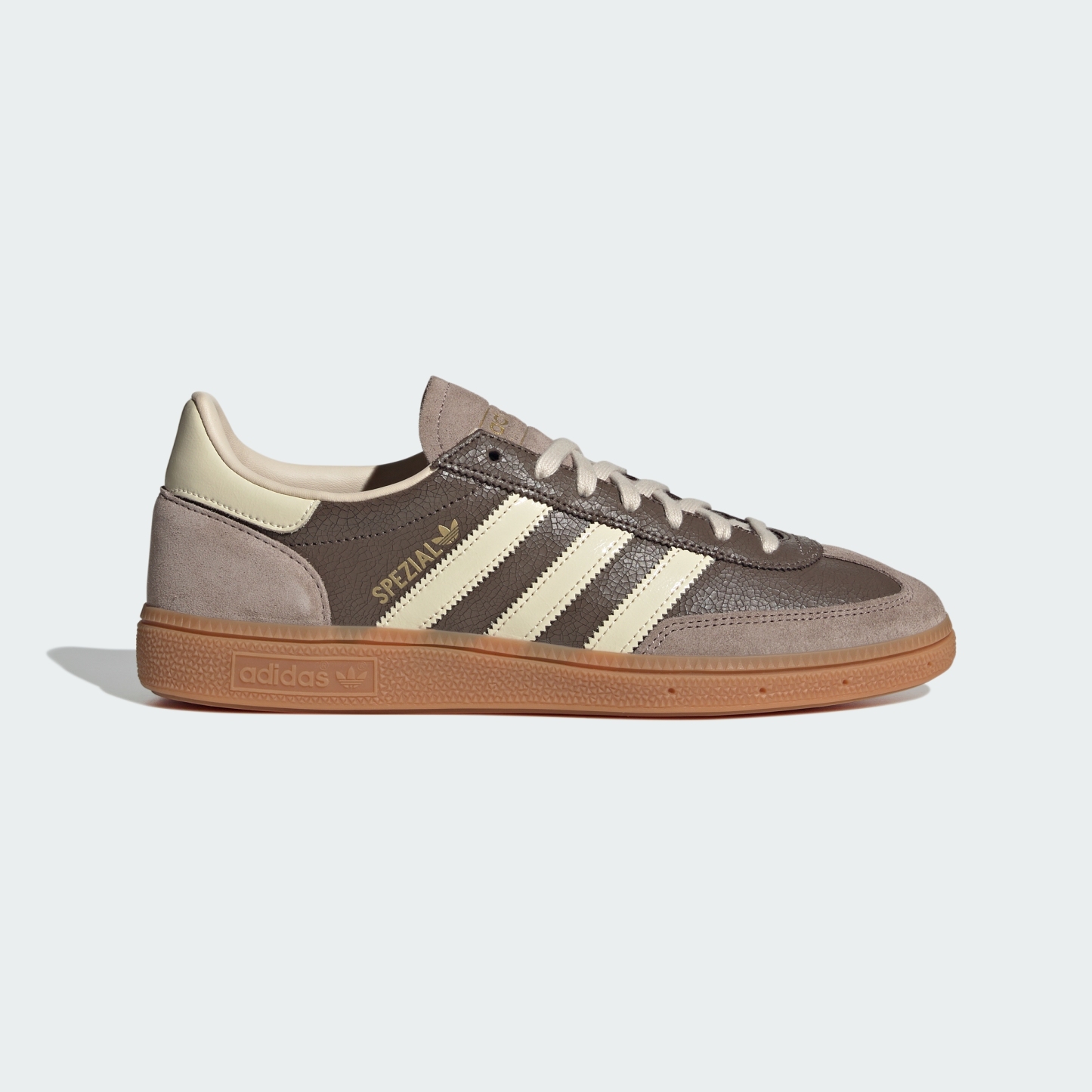 adidas HANDBALL SPEZIAL SHOES - Earth Strata / Warm Vanilla / Gum - View 3