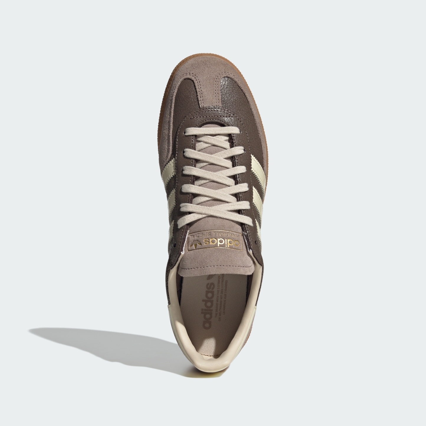 adidas HANDBALL SPEZIAL SHOES - Earth Strata / Warm Vanilla / Gum - View 4