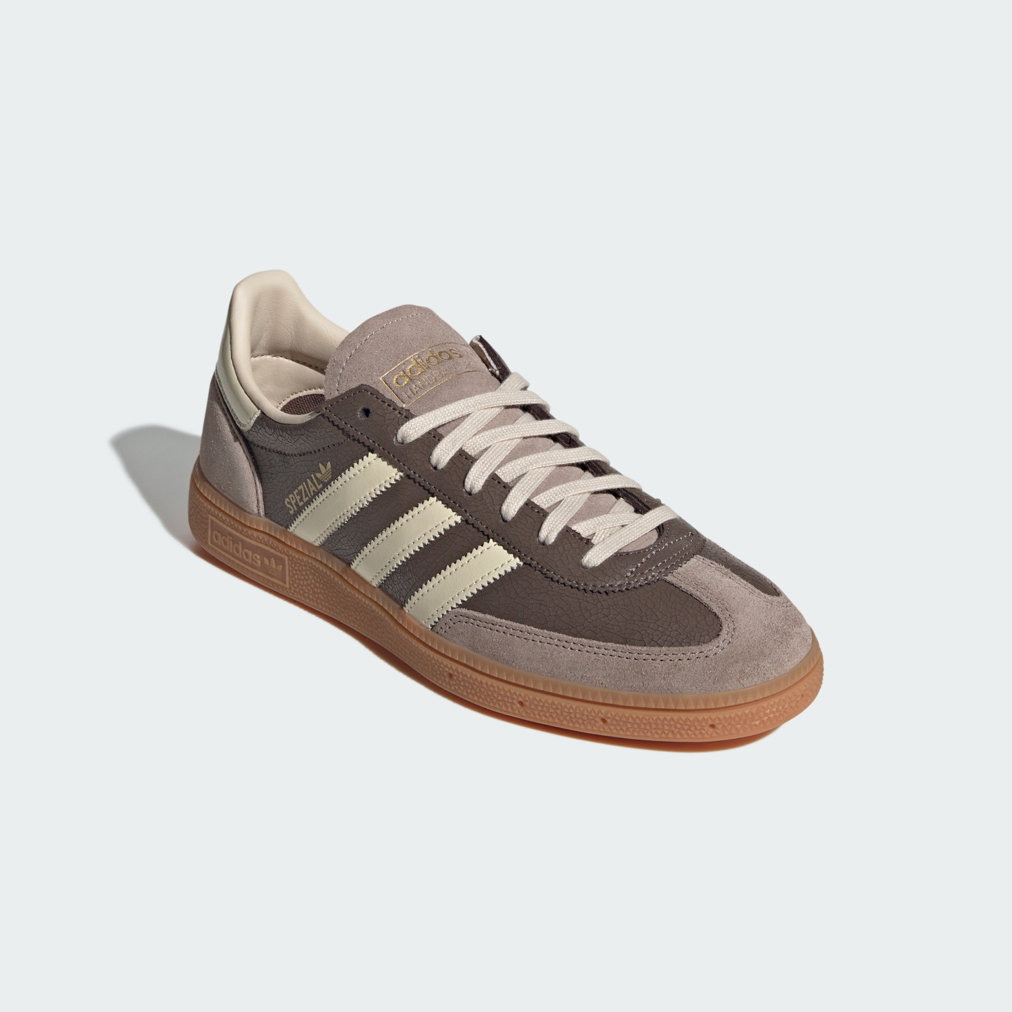 adidas HANDBALL SPEZIAL SHOES - Earth Strata / Warm Vanilla / Gum - View 6