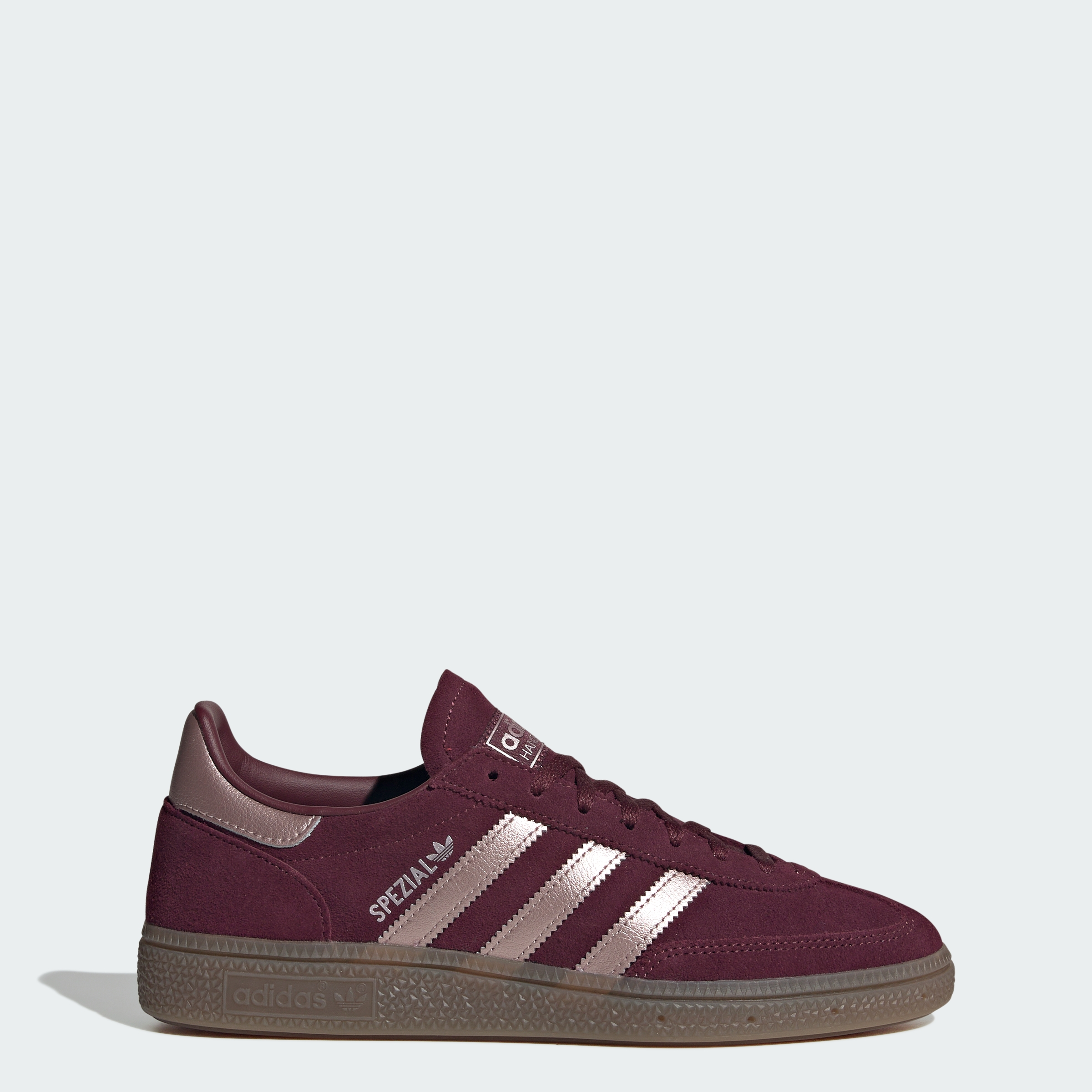 adidas HANDBALL SPEZIAL SHOES - Maroon / Grey / Gum - View 1