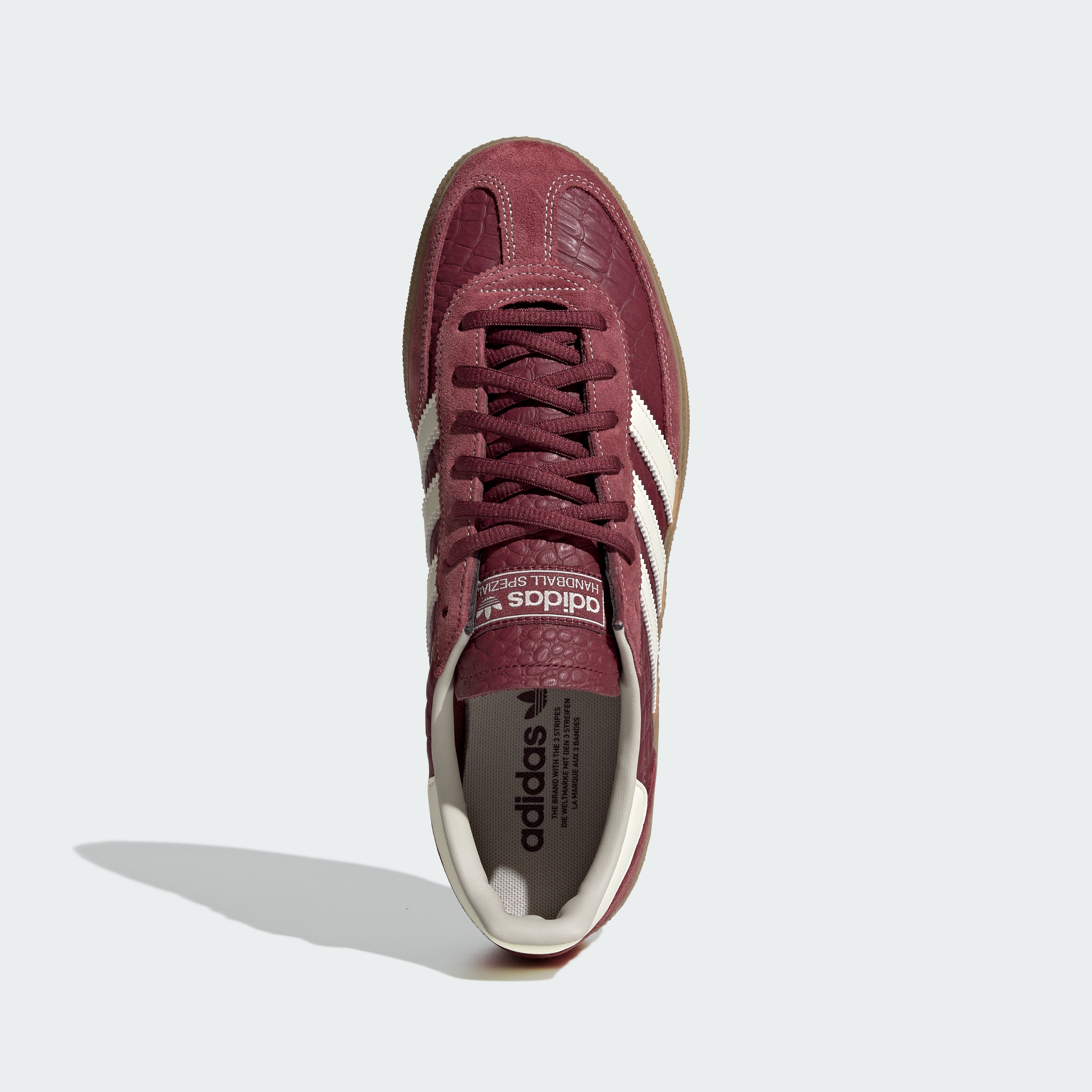 adidas HANDBALL SPEZIAL SHOES - Shadow Red / Cream White / Gum - View 4