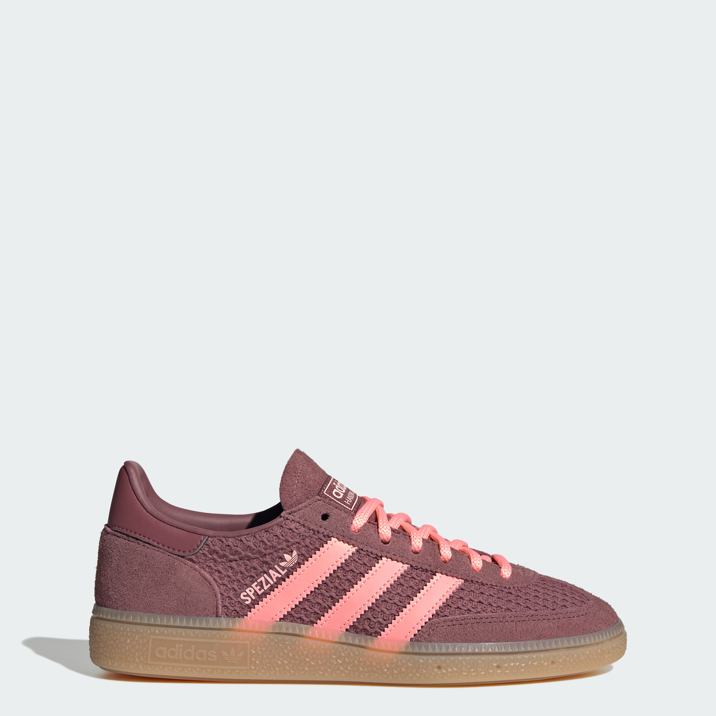 adidas HANDBALL SPEZIAL SHOES - Burgundy / Frozen Turbo / Gum - View 1