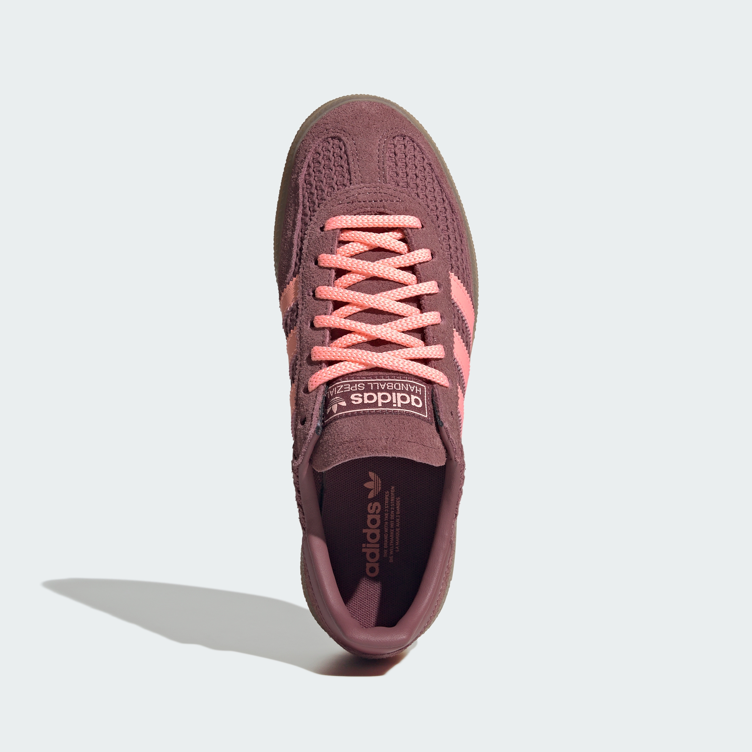adidas HANDBALL SPEZIAL SHOES - Burgundy / Frozen Turbo / Gum - View 4