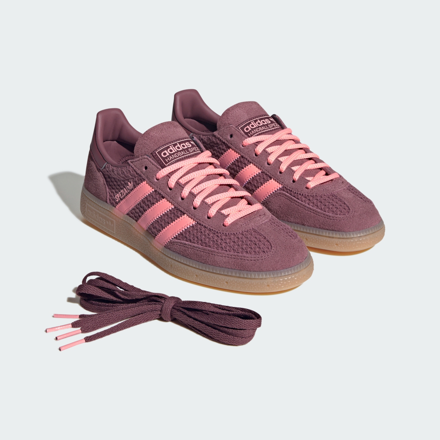 adidas HANDBALL SPEZIAL SHOES - Burgundy / Frozen Turbo / Gum - View 2