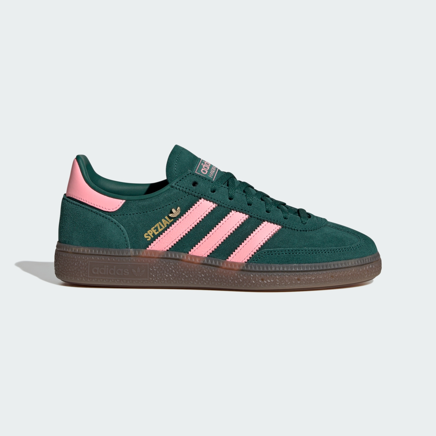 adidas HANDBALL SPEZIAL SHOES - Collegiate Green / Pink Spark / Gold Metallic - View 3