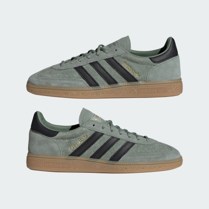 adidas HANDBALL SPEZIAL SHOES - Silver Green / Core Black / Gum - View 8
