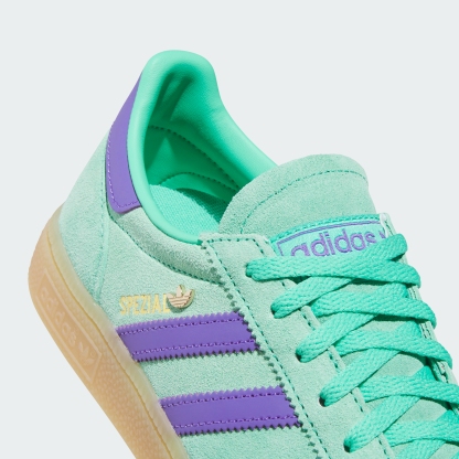 adidas HANDBALL SPEZIAL SHOES - Hi-Res Green / Purple Rush / Gold Metallic - View 9