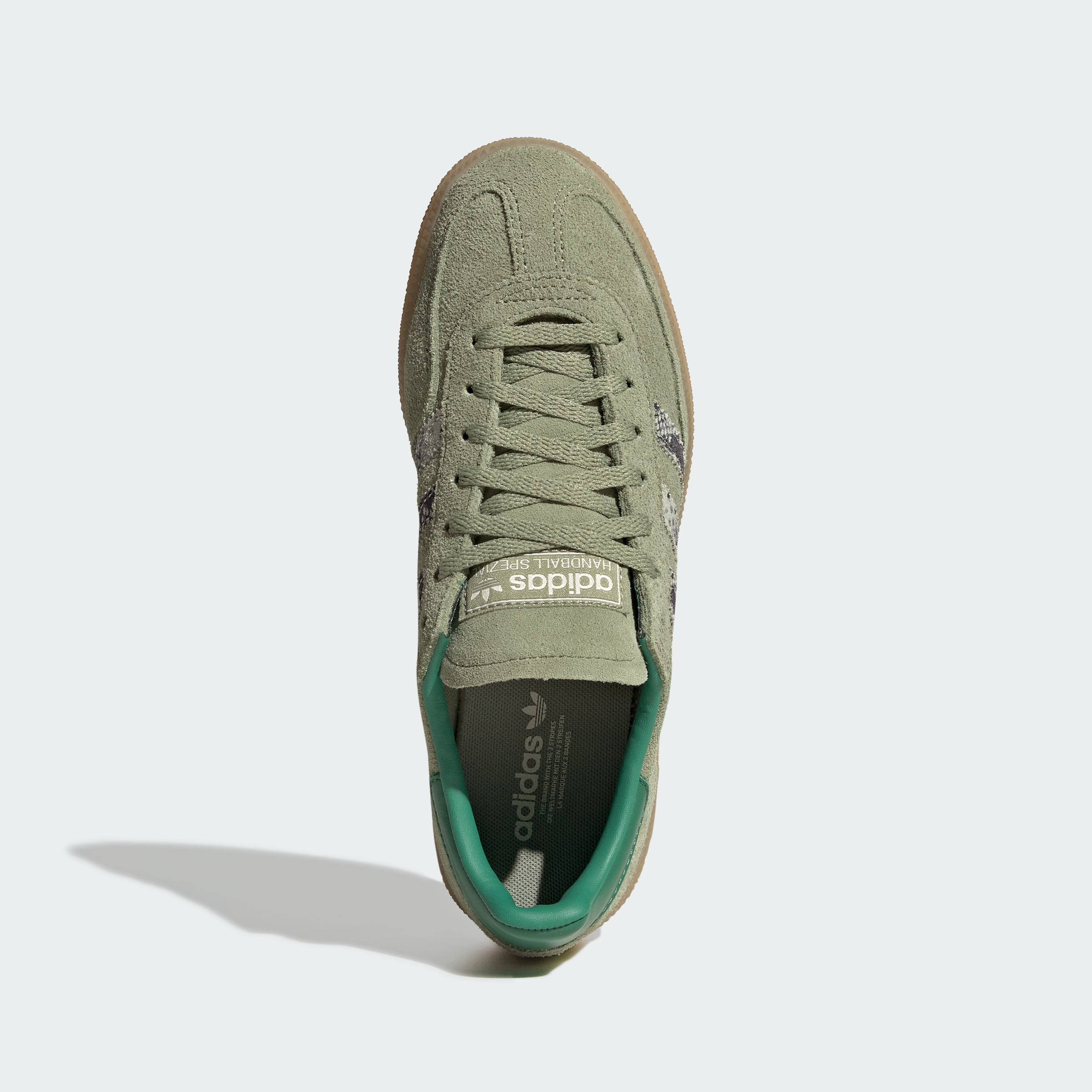 adidas HANDBALL SPEZIAL SHOES - Tent Green / Linen Green / Blanch Green - View 2