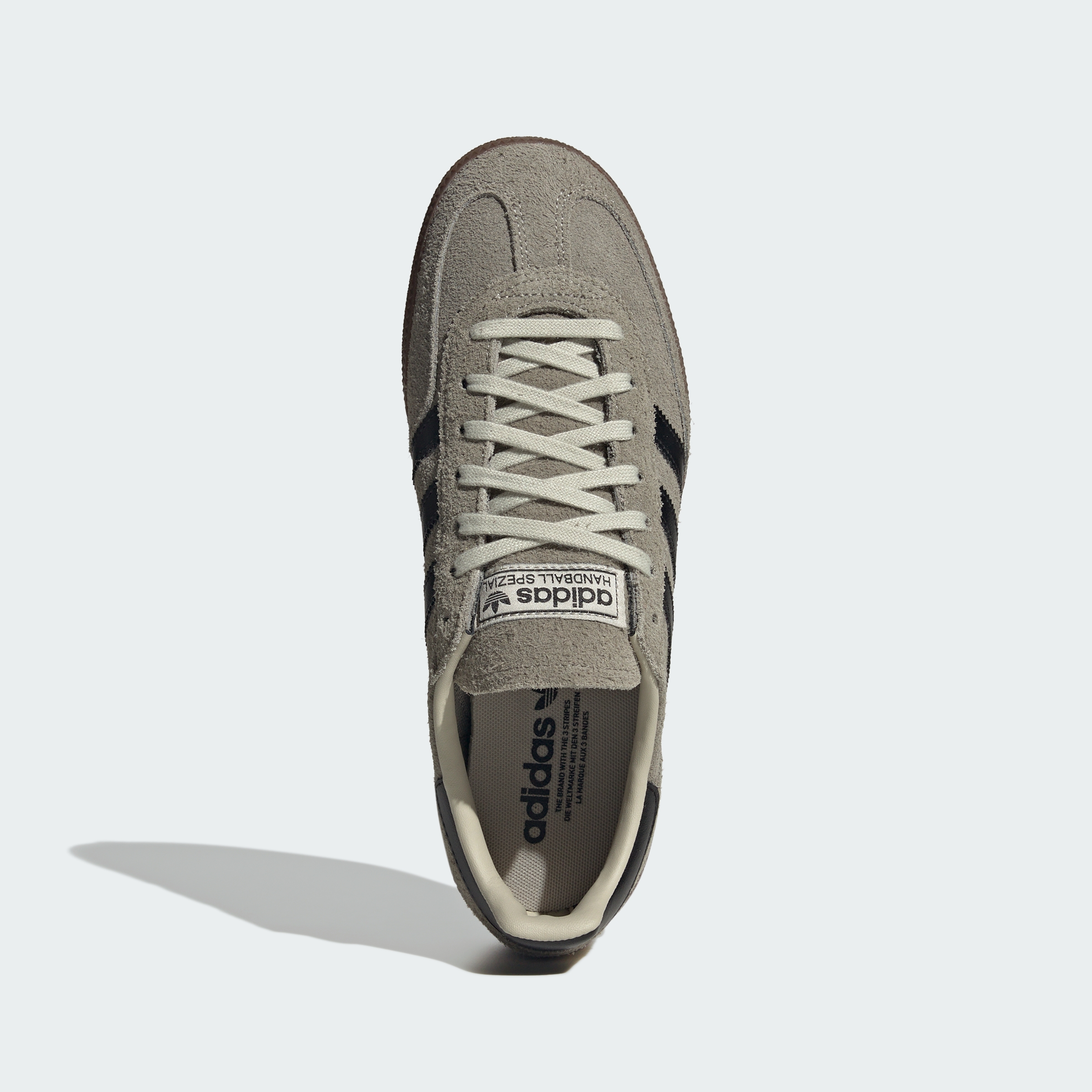 adidas HANDBALL SPEZIAL SHOES - Silver Pebble / Core Black / Gum - View 2