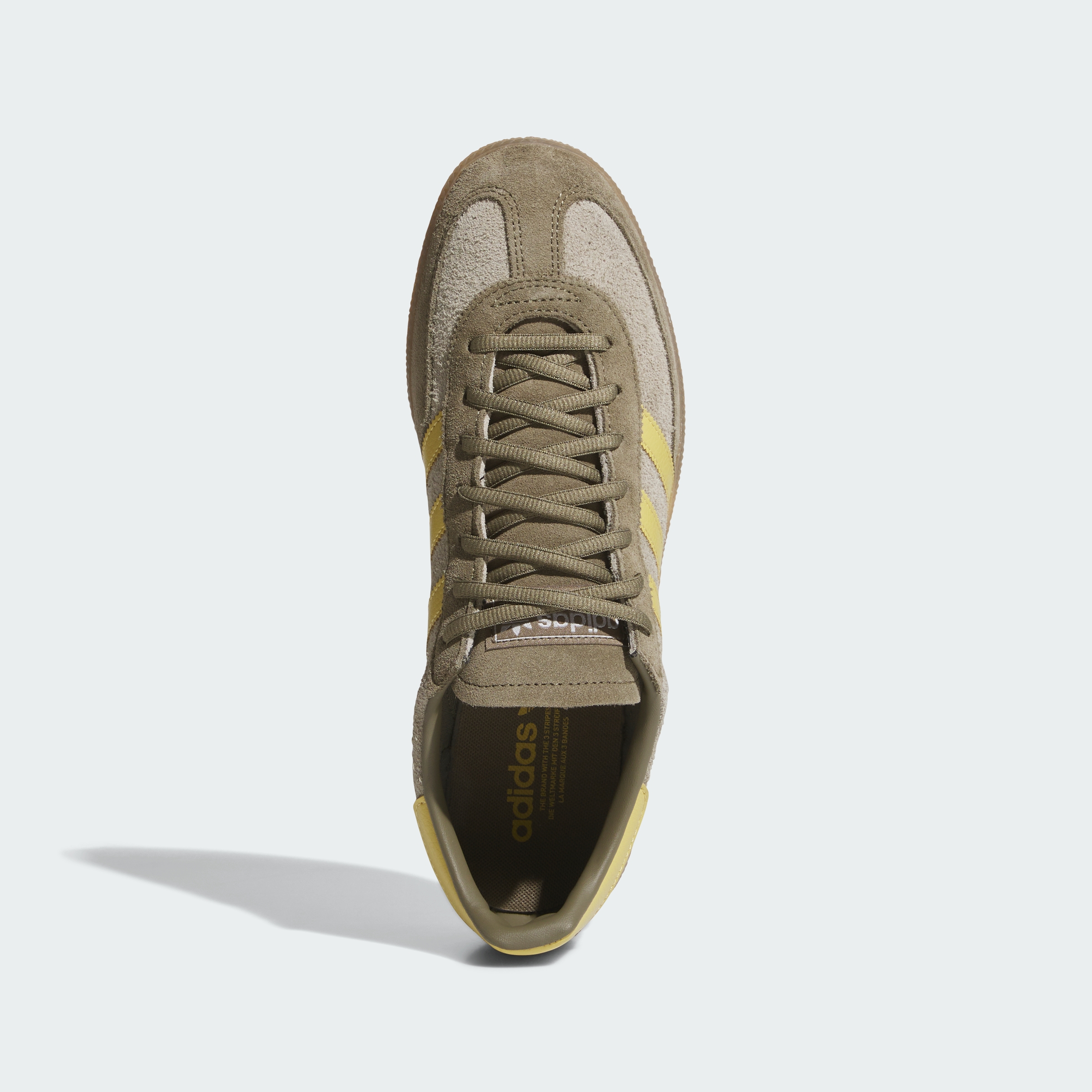 adidas HANDBALL SPEZIAL SHOES - Olive Strata / Pyrite / Gum - View 2