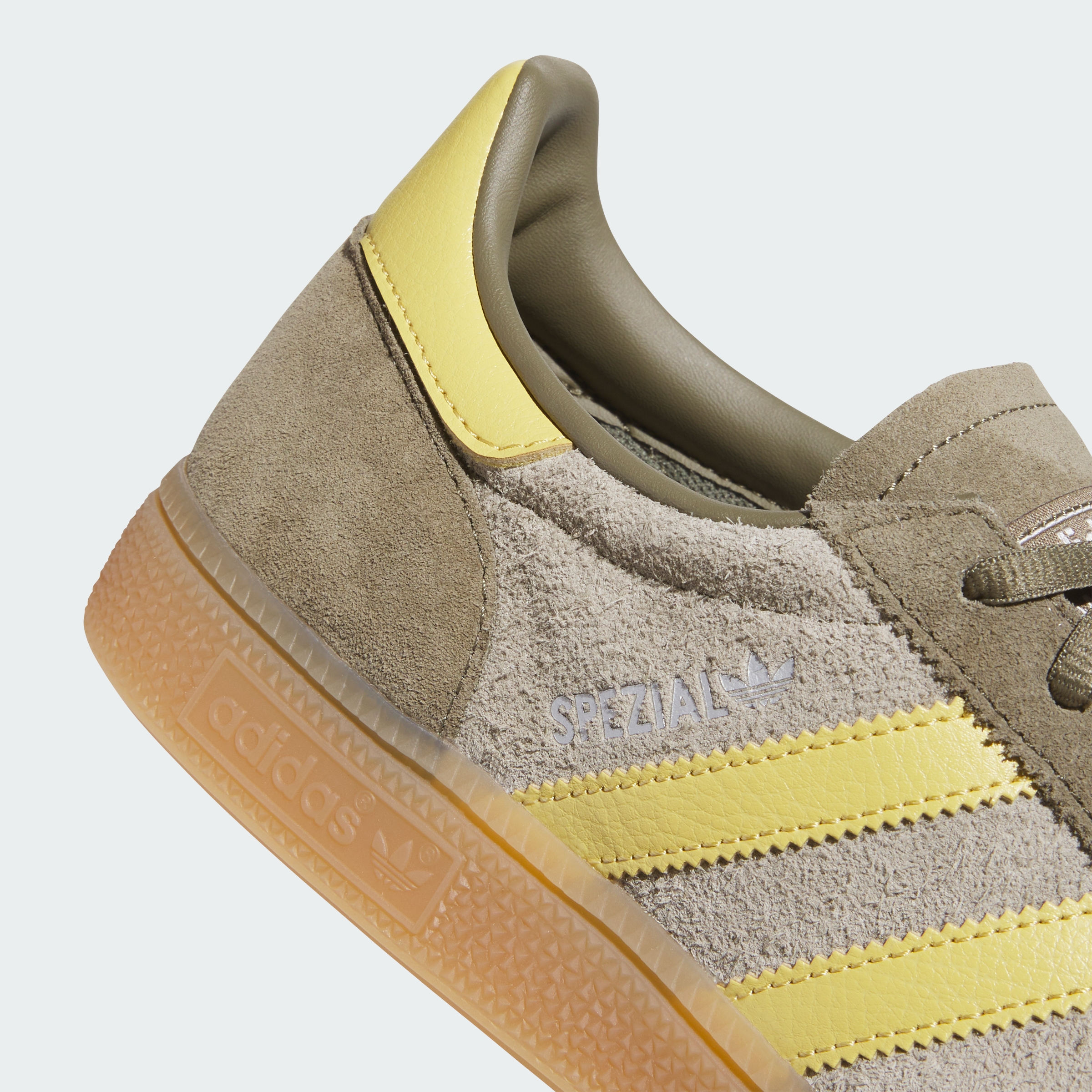 adidas HANDBALL SPEZIAL SHOES - Olive Strata / Pyrite / Gum - View 9