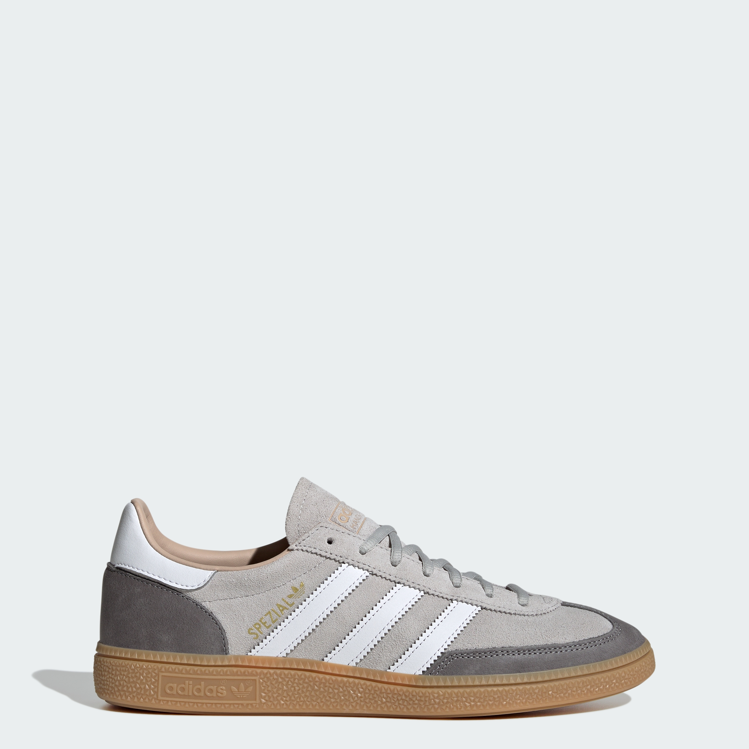 adidas HANDBALL SPEZIAL SHOES - Grey Two / Cloud White / Gum - View 1