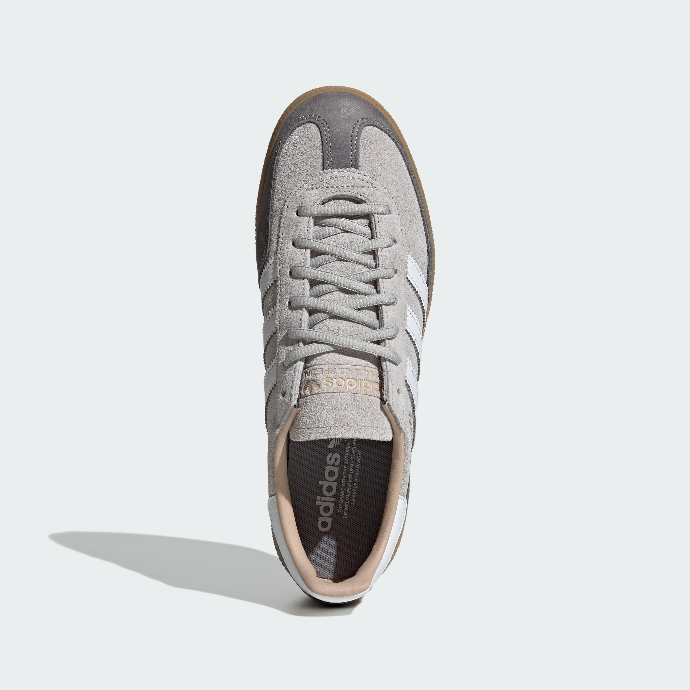 adidas HANDBALL SPEZIAL SHOES - Grey Two / Cloud White / Gum - View 2