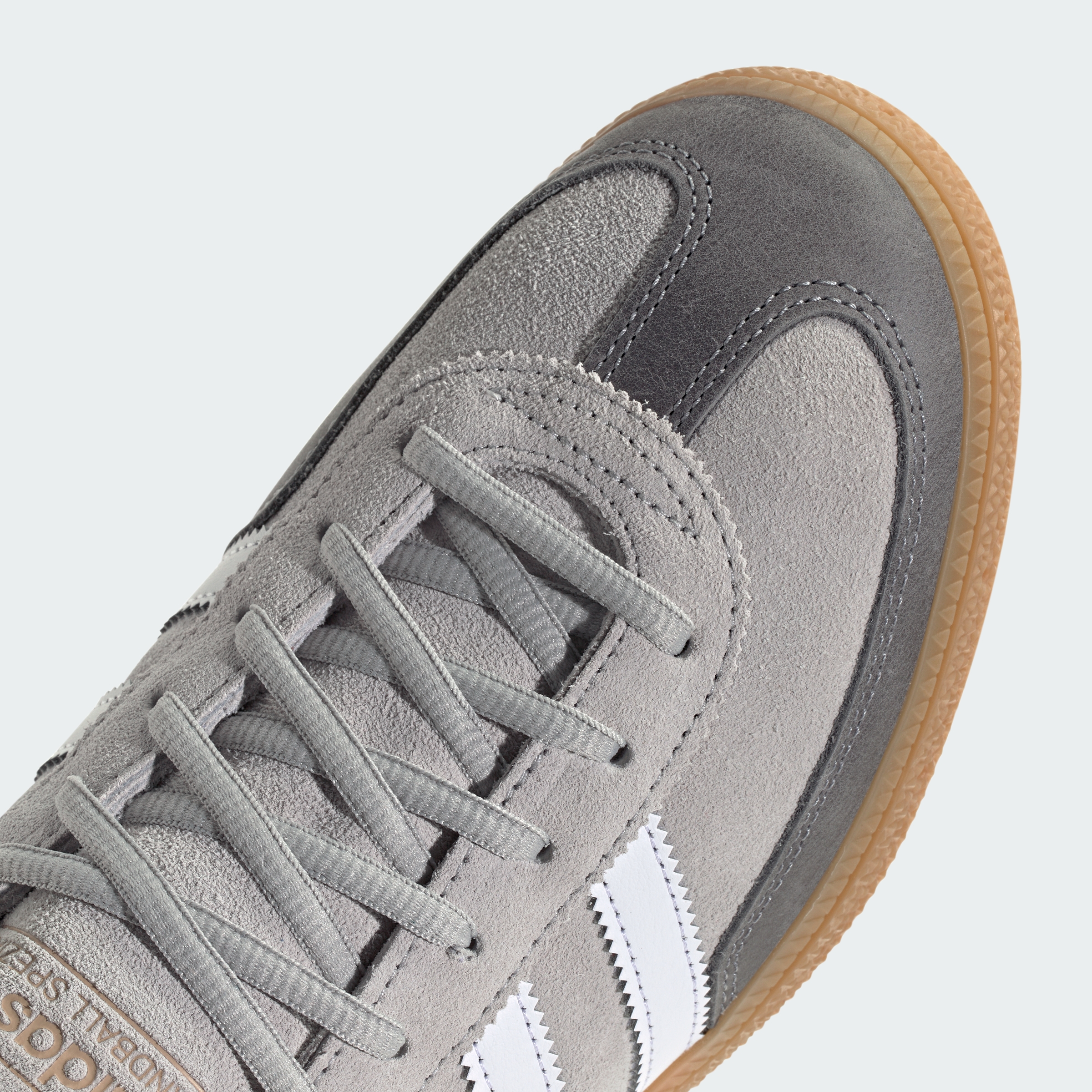 adidas HANDBALL SPEZIAL SHOES - Grey Two / Cloud White / Gum - View 9