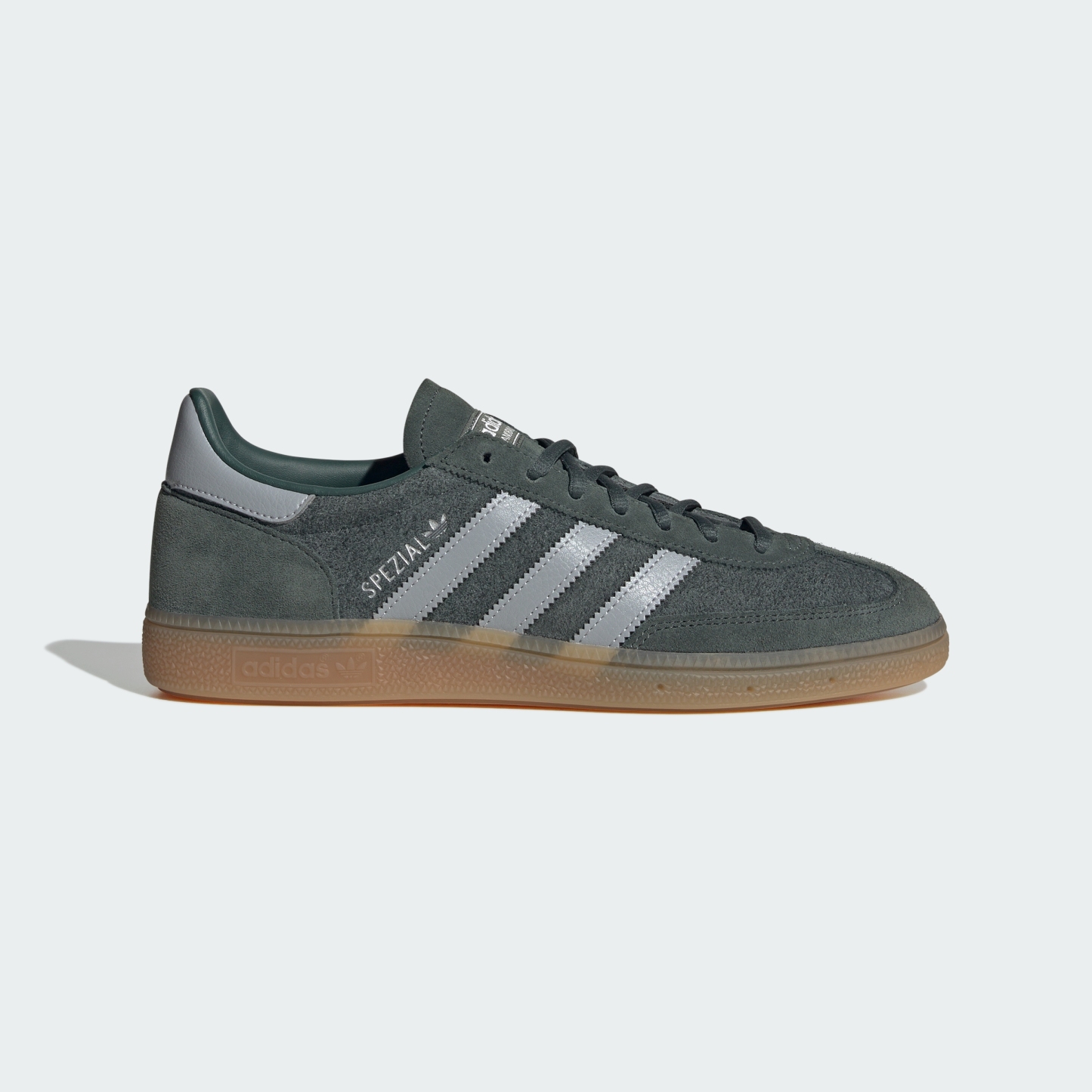 adidas HANDBALL SPEZIAL SHOES - Legend Ivy / Halo Silver / Gum - View 3