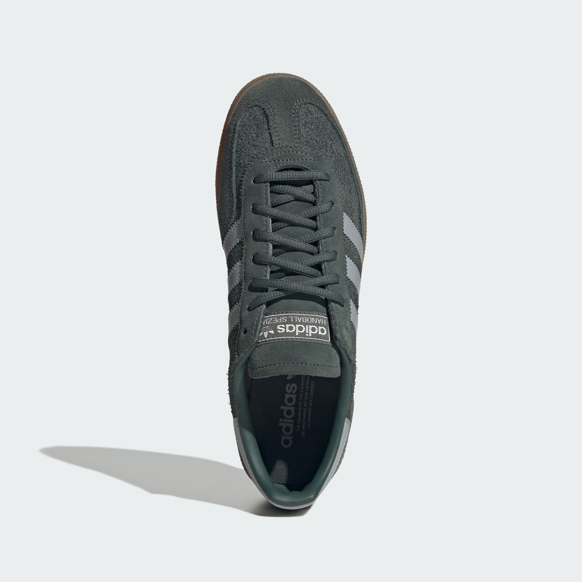 adidas HANDBALL SPEZIAL SHOES - Legend Ivy / Halo Silver / Gum - View 2