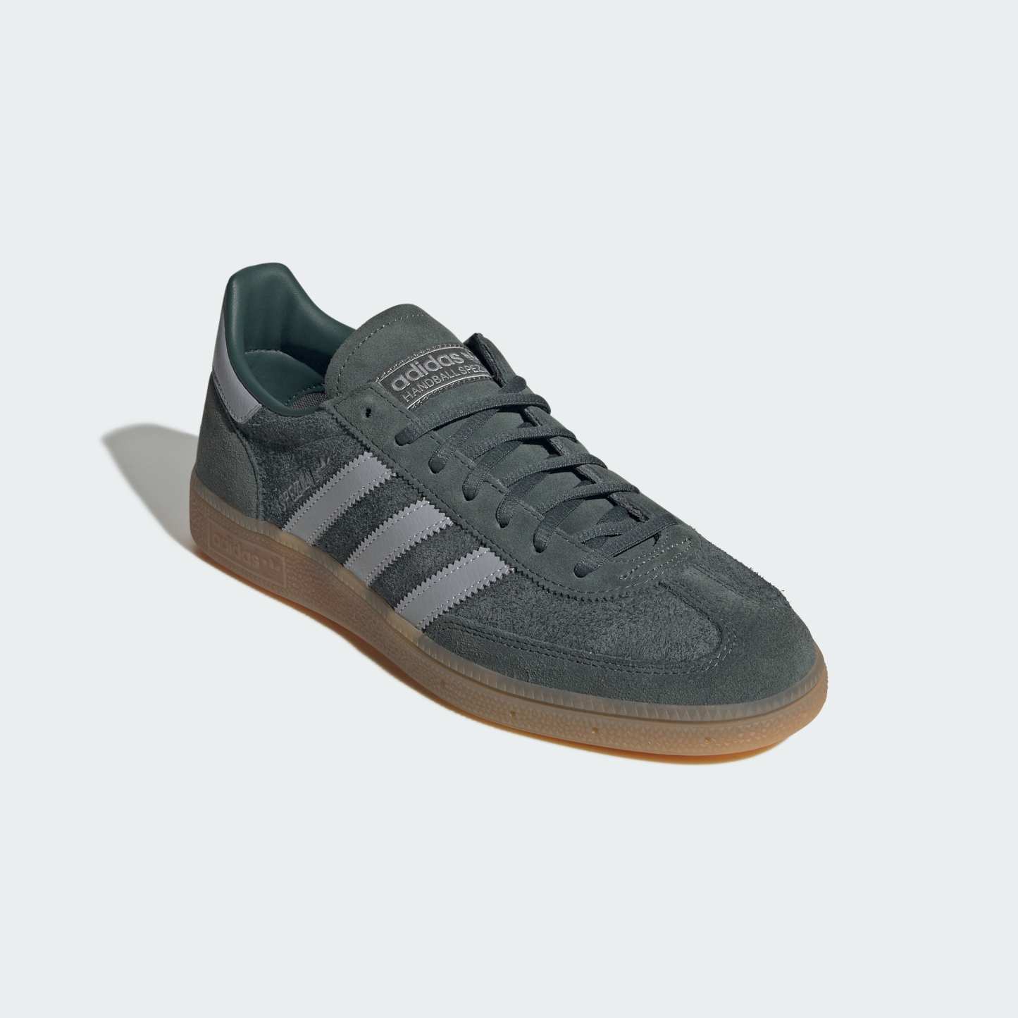 adidas HANDBALL SPEZIAL SHOES - Legend Ivy / Halo Silver / Gum - View 5
