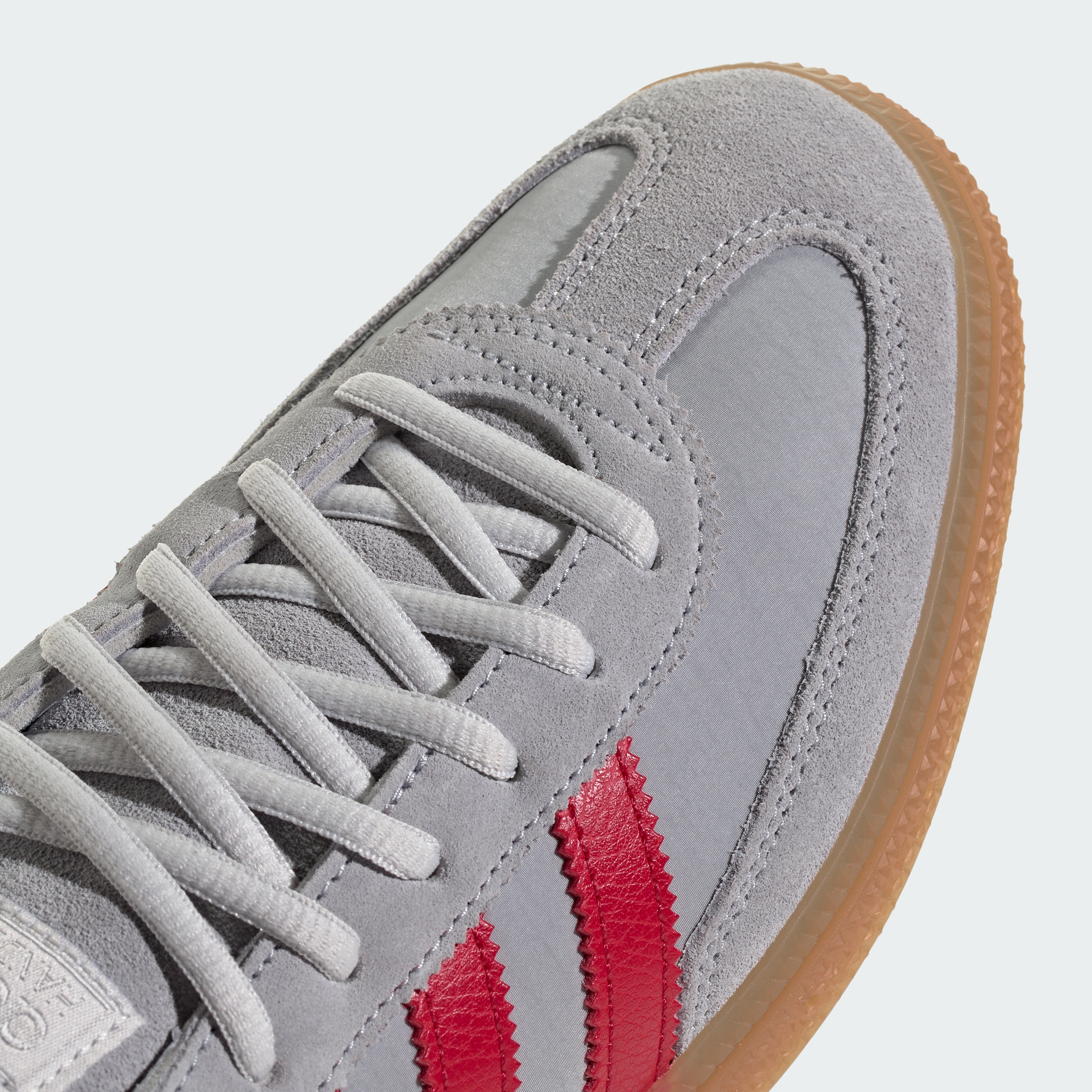 adidas HANDBALL SPEZIAL SHOES - Halo Silver / Team Victory Red / Gum - View 9