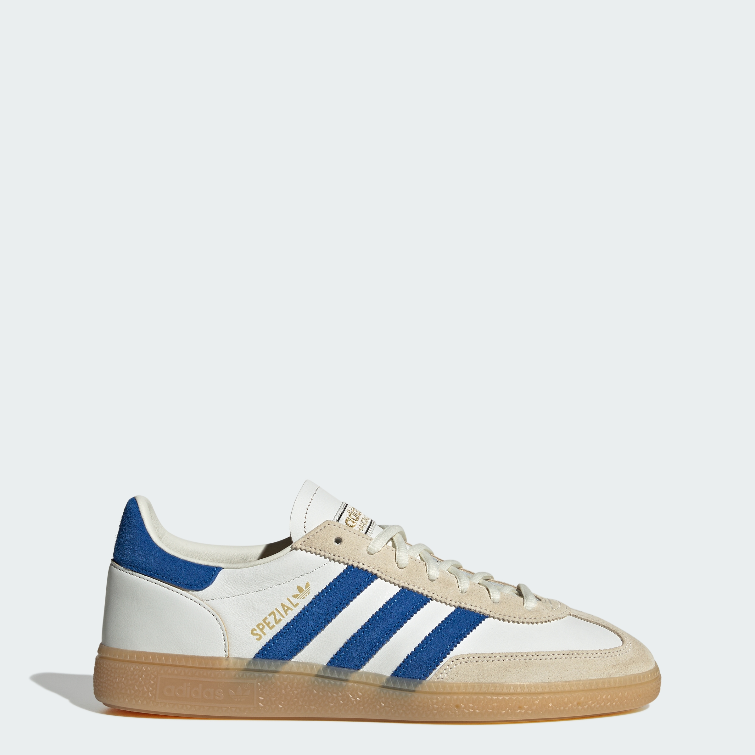 adidas HANDBALL SPEZIAL SHOES - Core White / Blue / Gum - View 1
