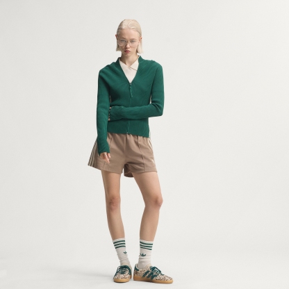 adidas HANDBALL SPEZIAL SHOES - Off White / Rich Green / Dark Brown - View 7